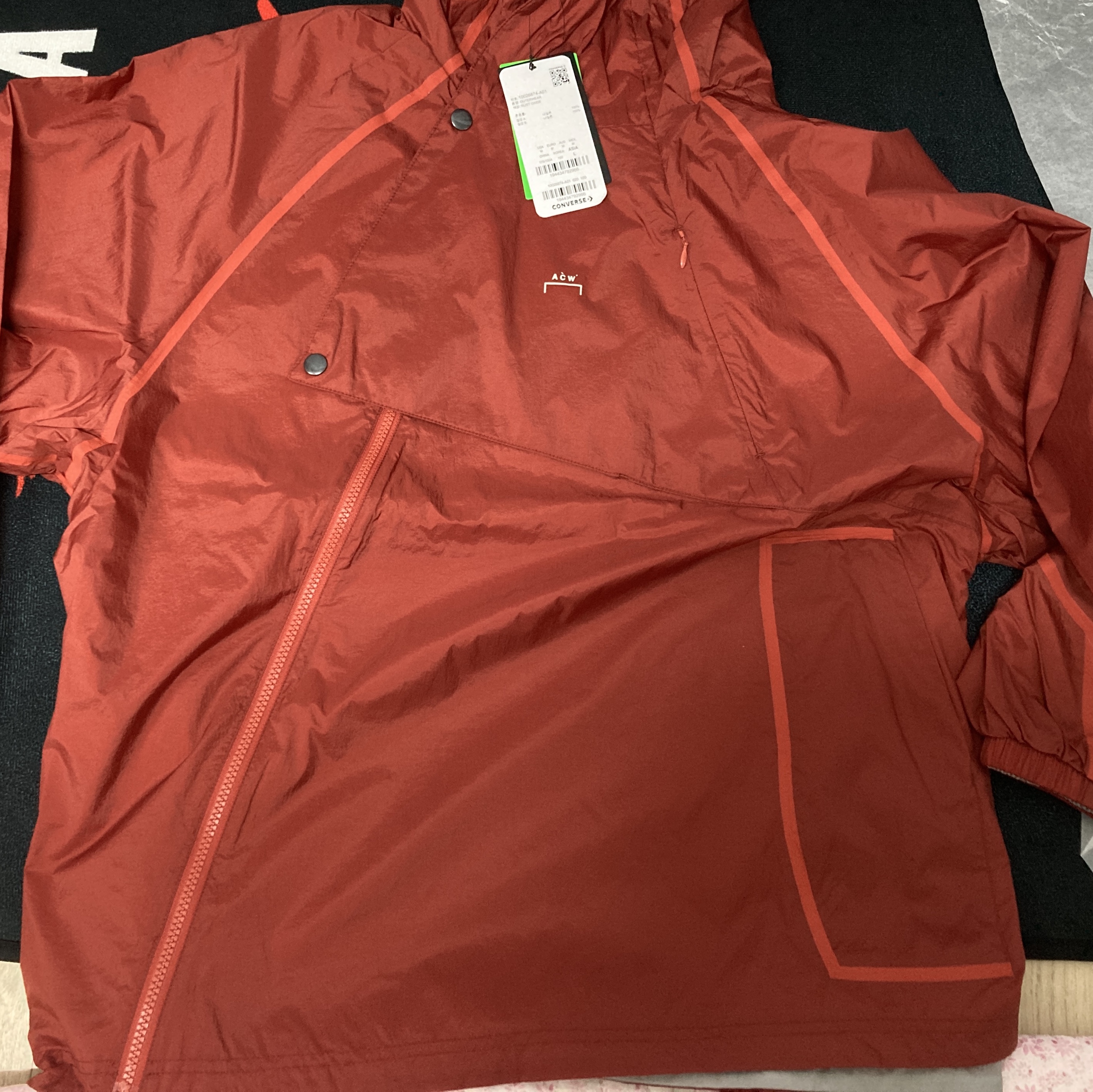 Converse x A-Cold-Wall Gale Jacket Rust Oxide 착용 스타일 - 7