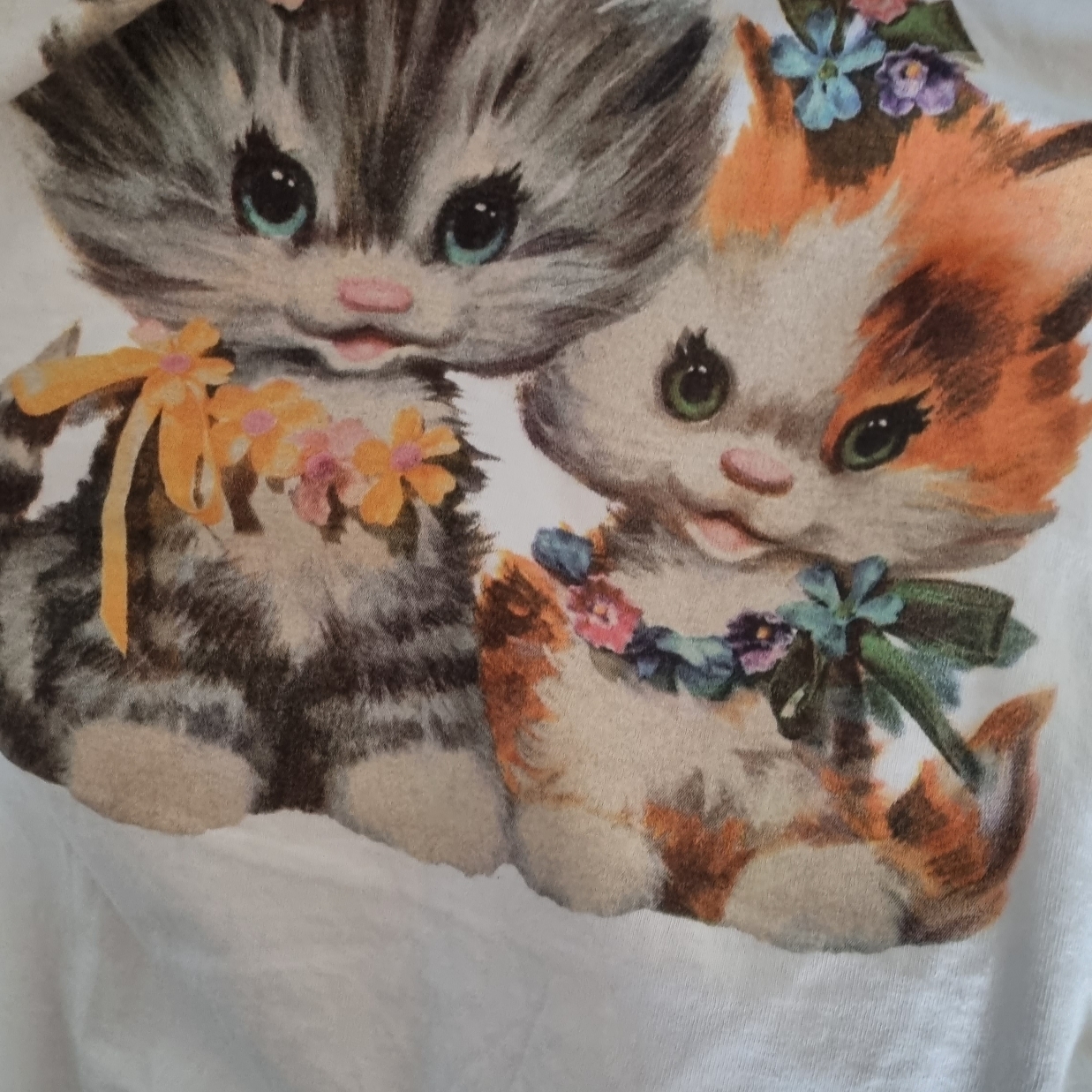 Stussy Kittens T-Shirt White 착용 스타일