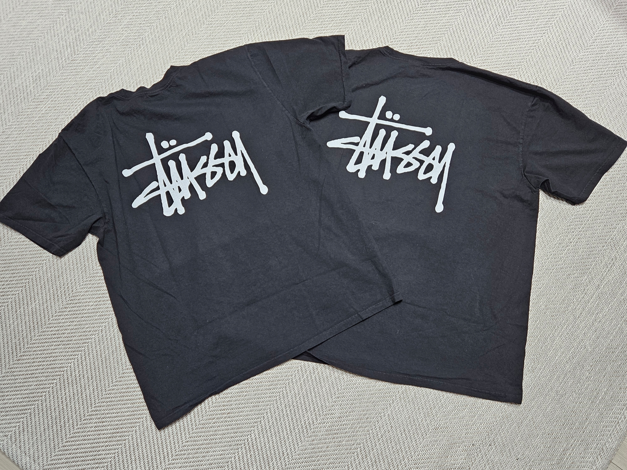 Stussy Basic Stussy Pigment Dyed T-Shirt Black 2023 착용 스타일