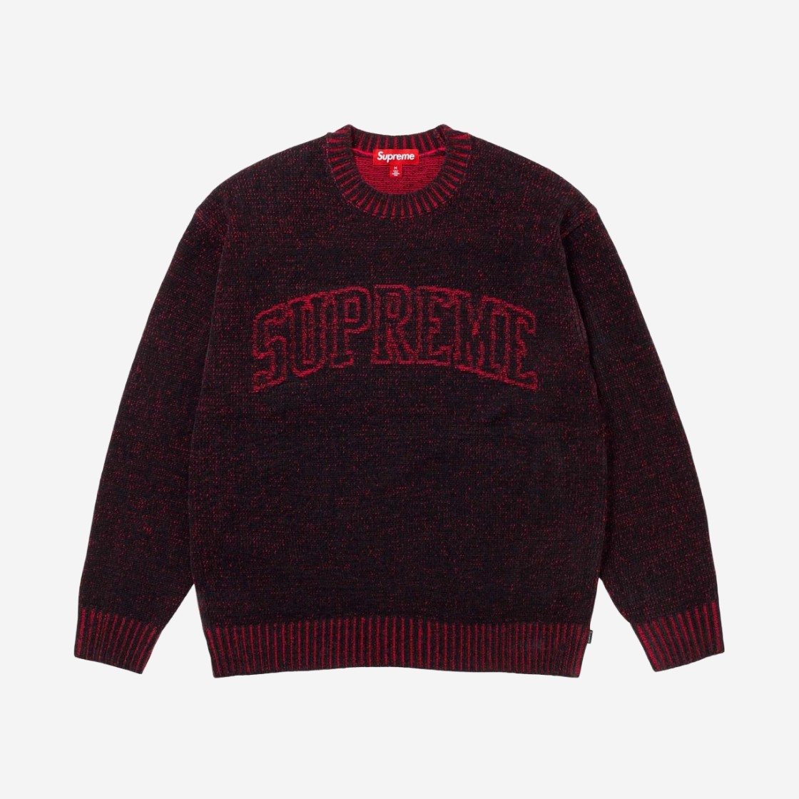 Supreme Contrast Arc Sweater Black - 24SS 상세 이미지 1