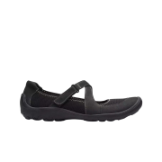 (W) Clarks Fiana Aubrie Leather Mary Jane Shoes Black