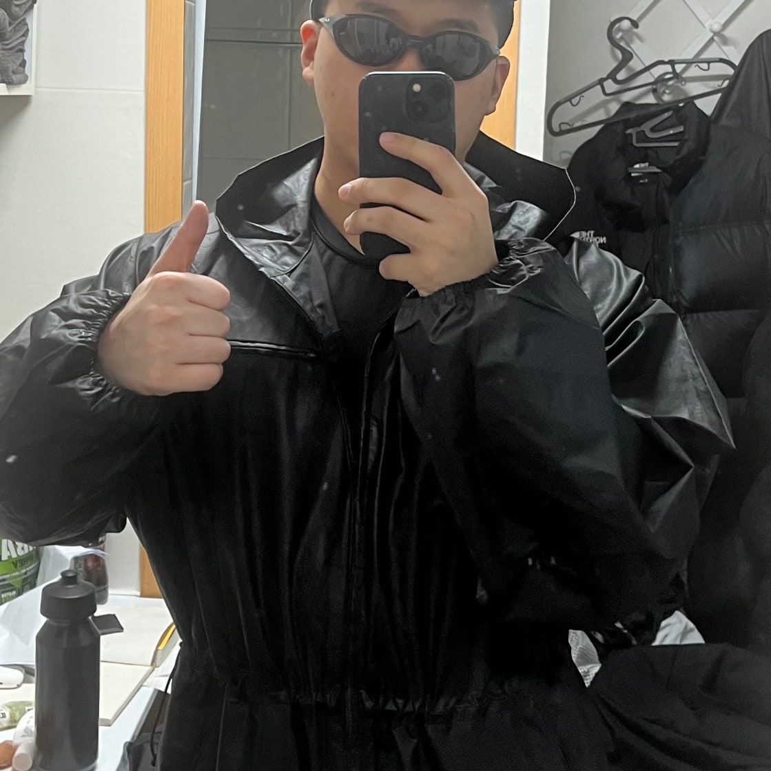 YEEZY GAP COATED COTTON OVERALLS