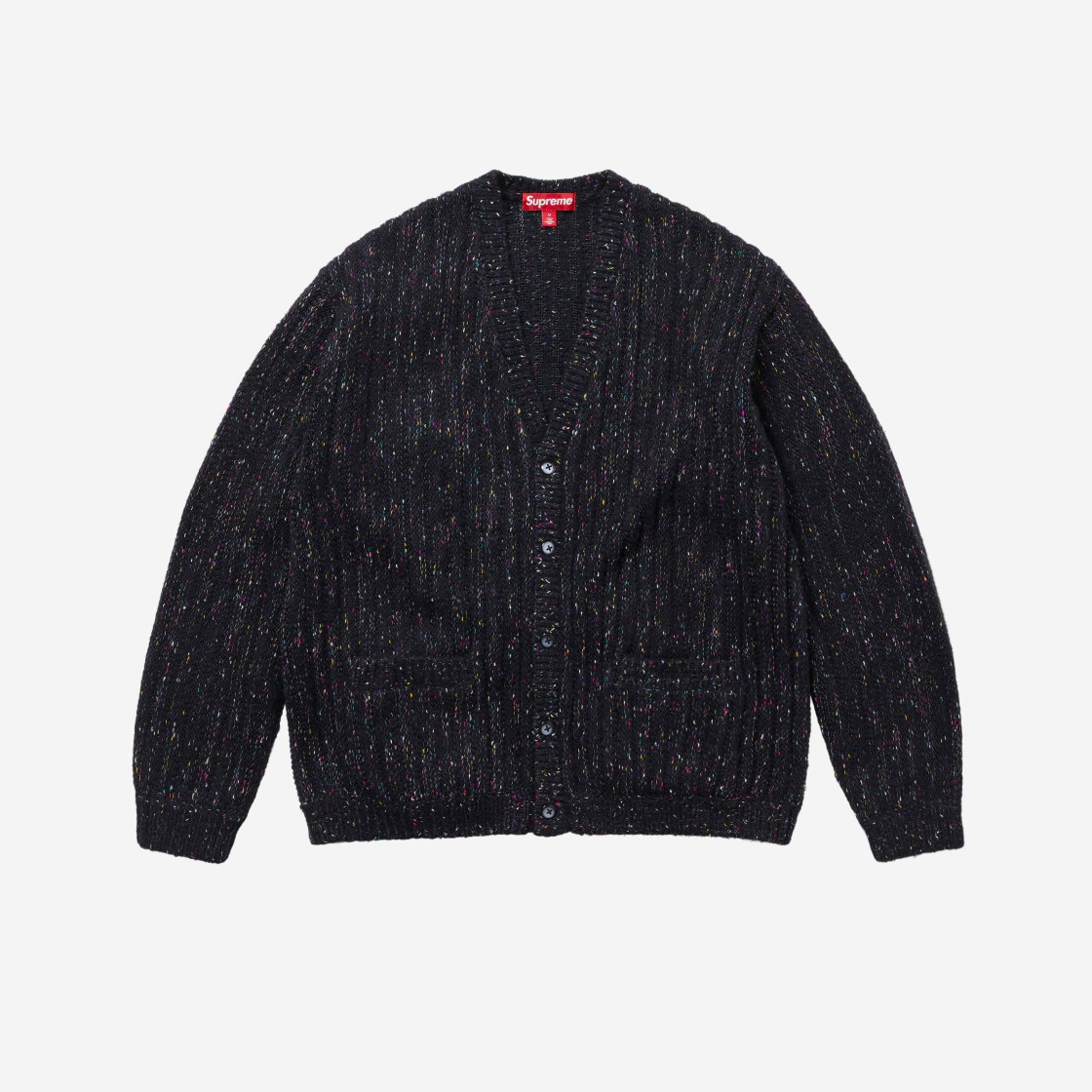 Supreme Confetti Cardigan Black - 24SS 상세 이미지 1