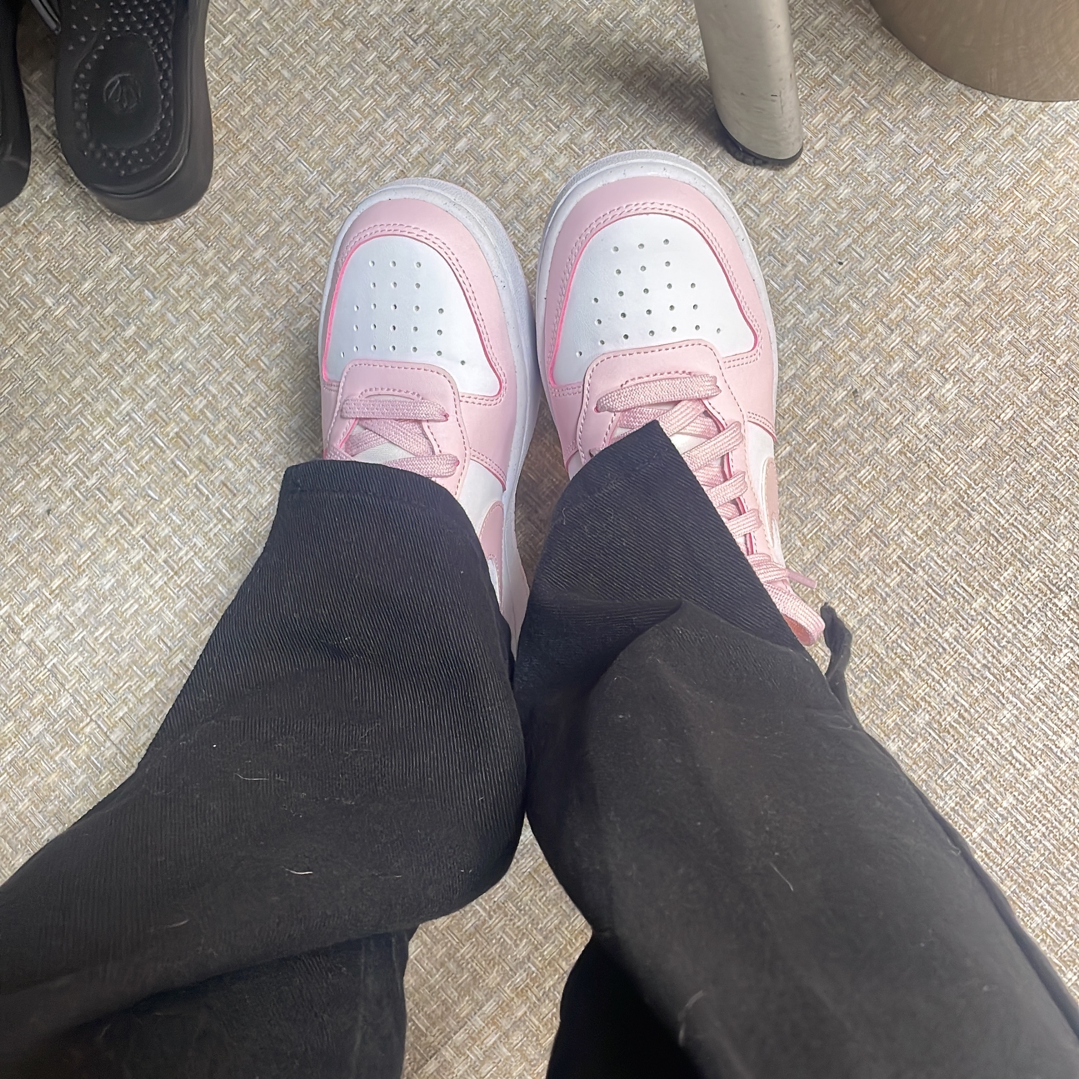 (GS) Nike Court Borough Low Recraft White Pink Foam 착용 스타일 - 1