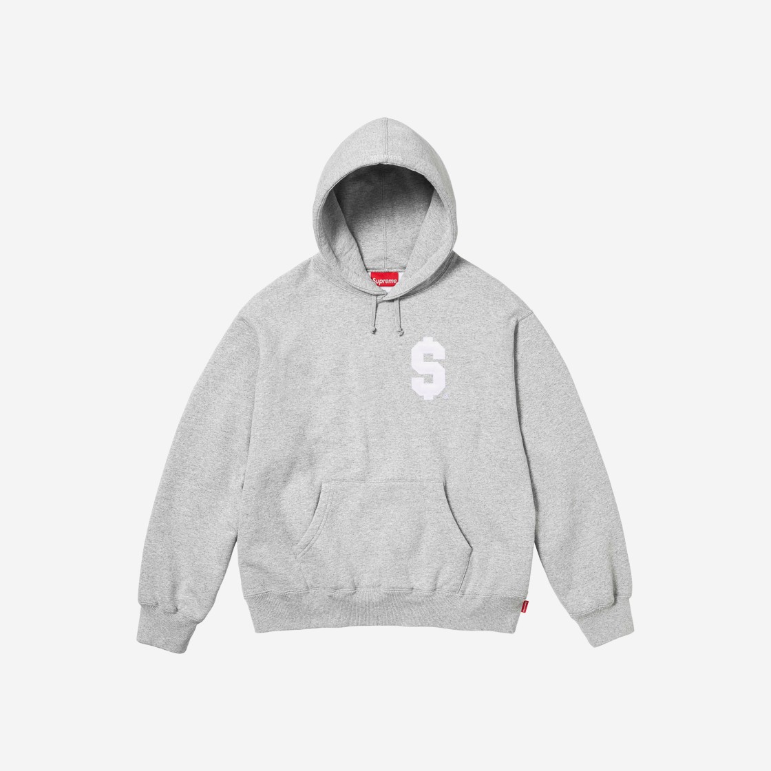 Supreme $ Hooded Sweatshirt Heather Grey - 24SS 상세 이미지 1