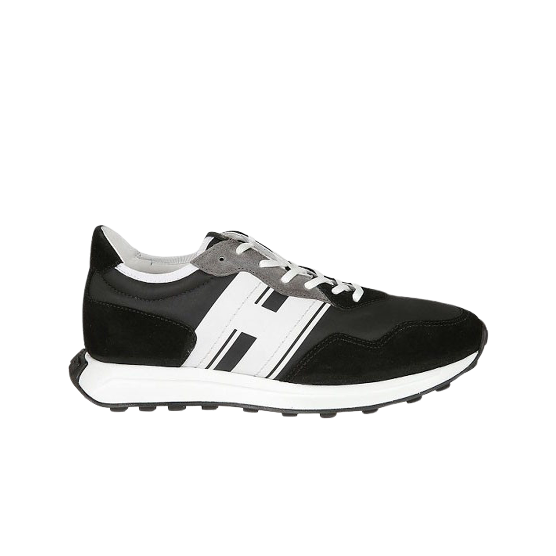 호간 H601 스니커즈 블랙 그레이 화이트(Hogan H601 Sneakers Black Grey White) - 1