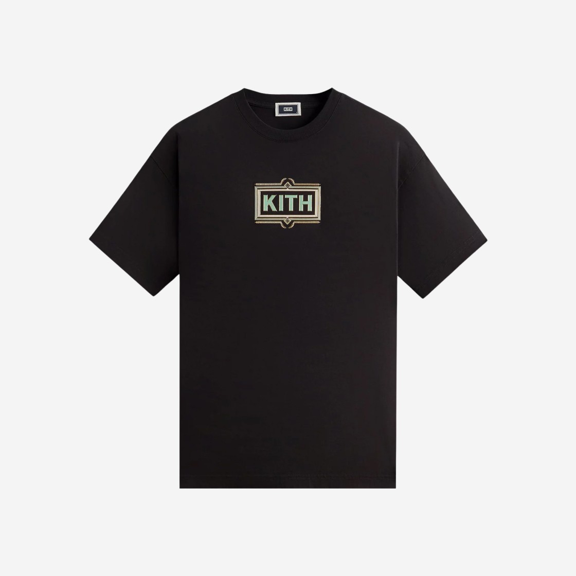 Kith Ornate Classic Logo T-Shirts Black 상세 이미지 1