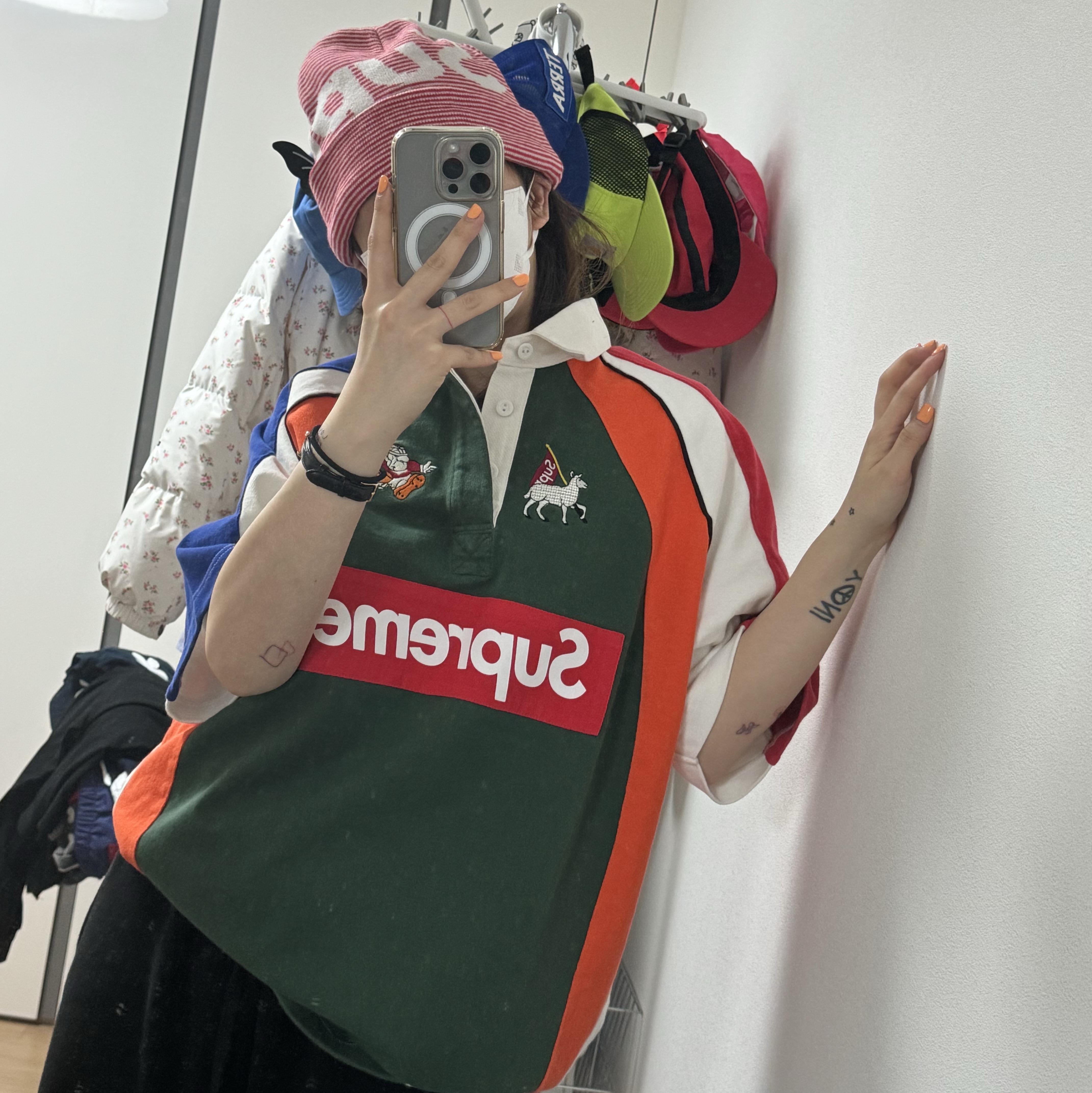 Supreme S/S Rugby Multicolor - 24SS 착용 스타일