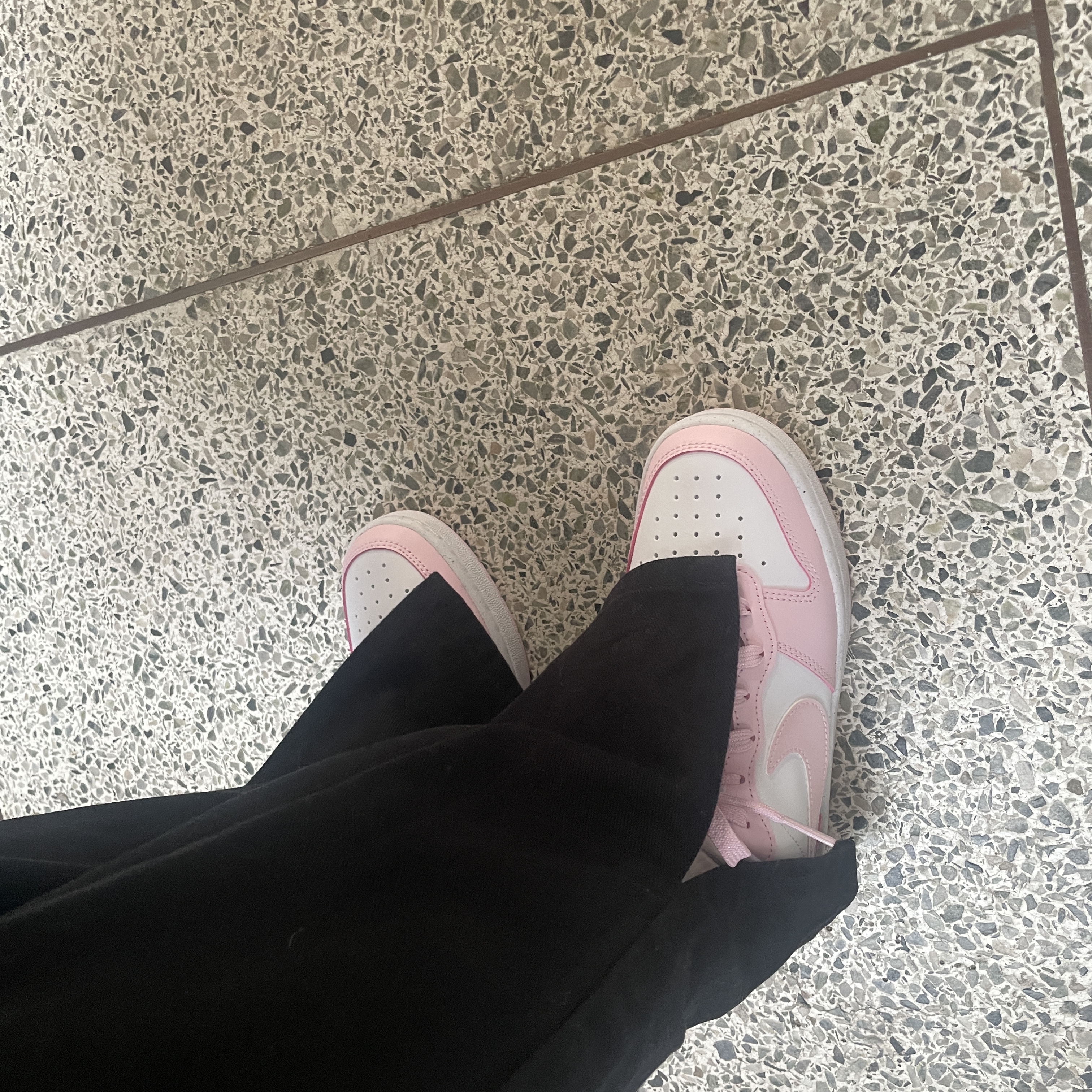 (GS) Nike Court Borough Low Recraft White Pink Foam 착용 스타일 - 2