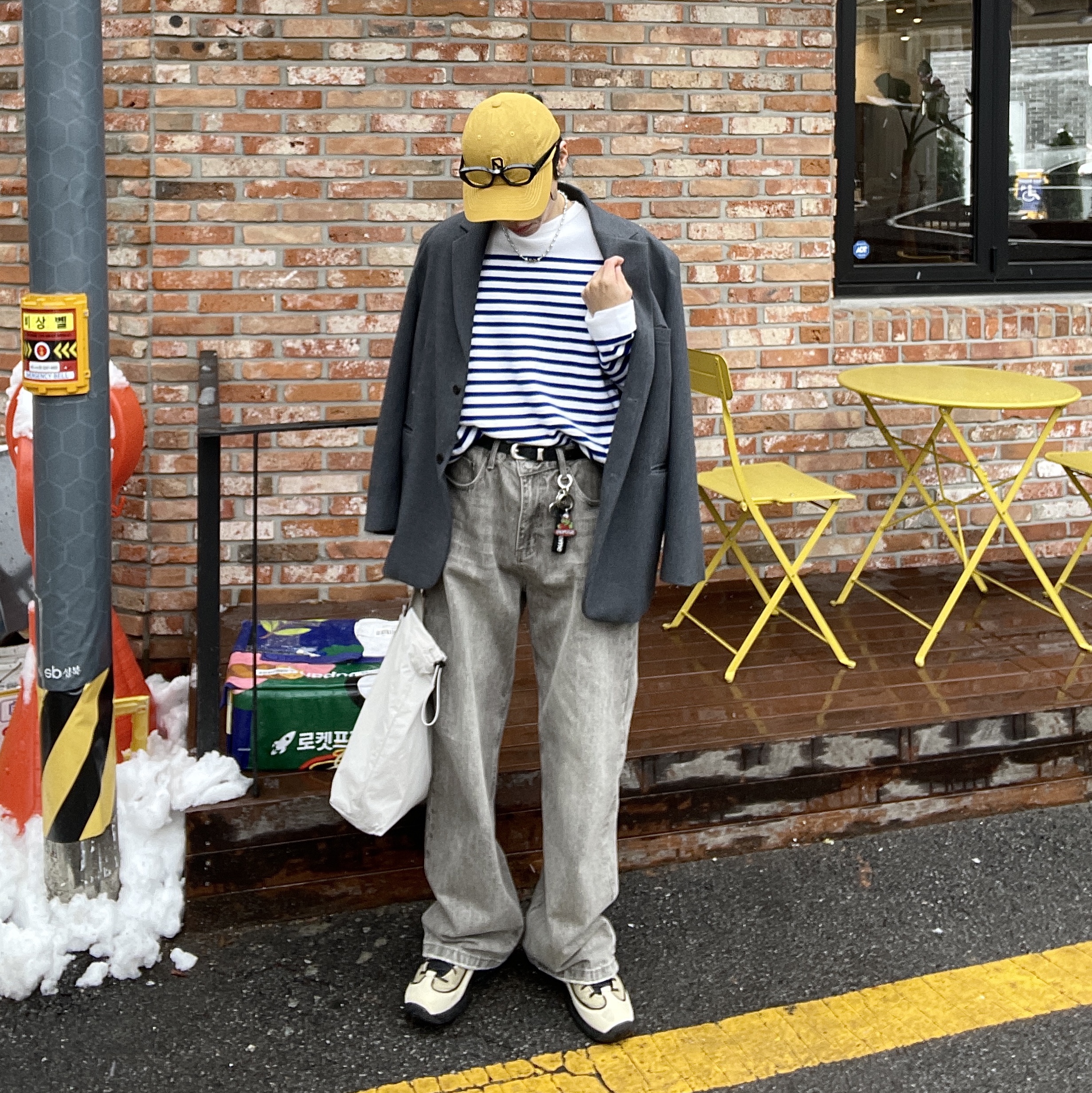 Nike x Stussy Air Penny II Rattan and Limestone, Supreme Webbing Keychain Black - 23SS 착용 스타일 - 1