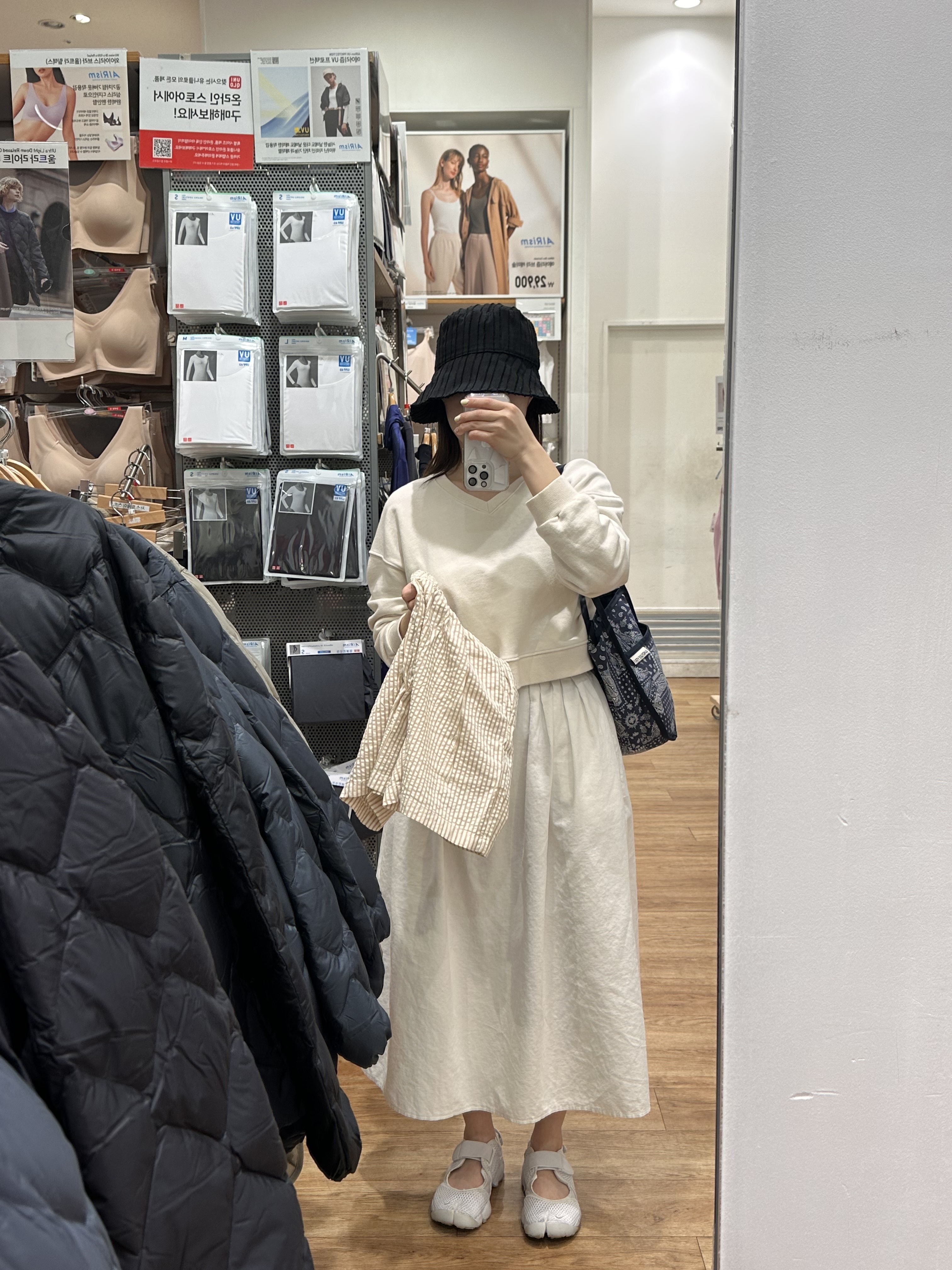 (W) Nike Air Rift Breathe White, (W) Nike Air Rift Breathe White Pure Platinum 착용 스타일