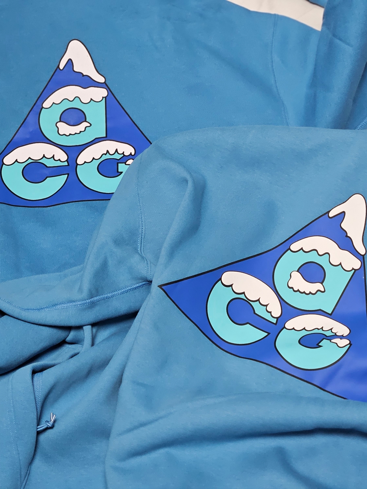 Nike ACG Therma-Fit Full Zip Graphic Hoodie Dutch Blue 착용 스타일 - 4