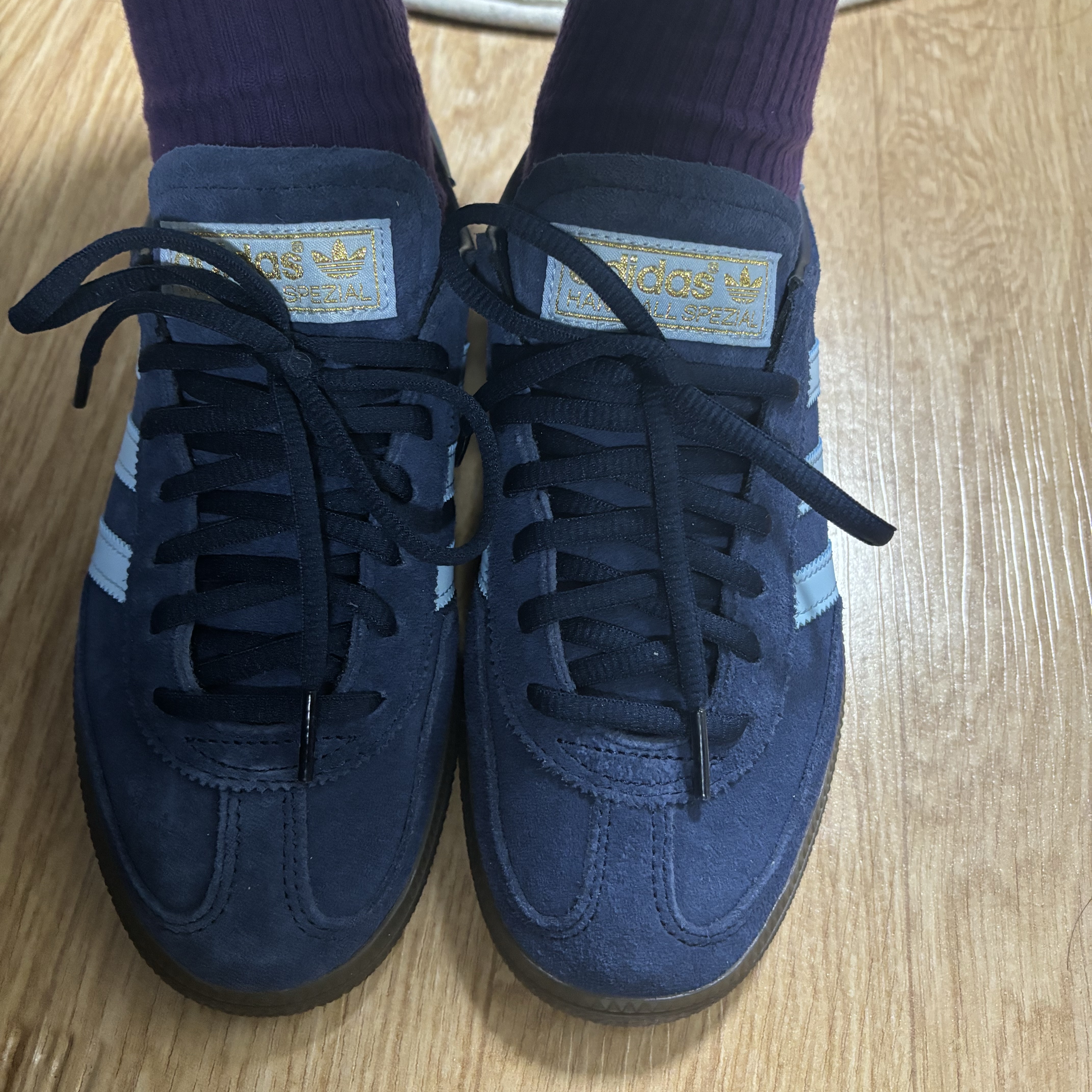 Adidas Spezial Handball Collegiate Navy 착용 스타일