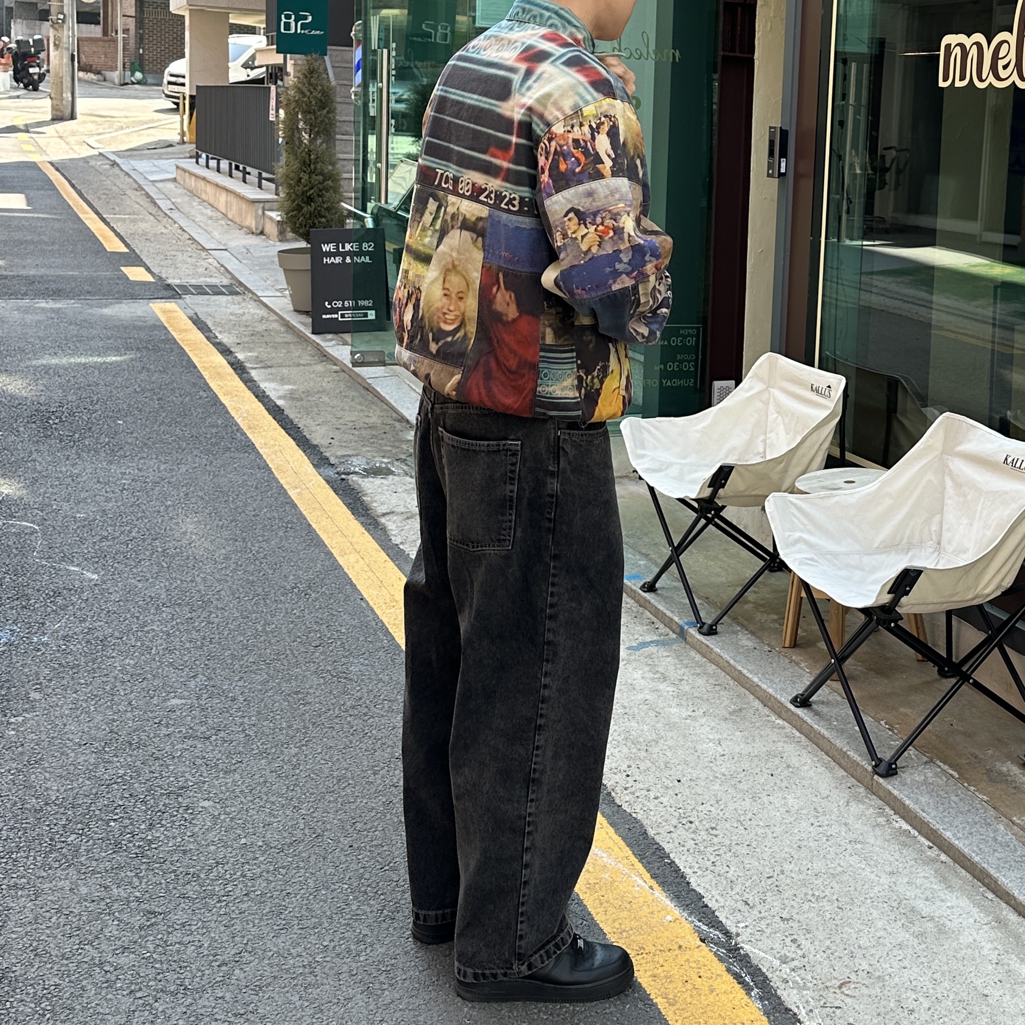 Supreme Mark Leckey Hardcore Patchwork Harrington Jacket Multicolor - 23FW, Nike x Supreme Air Force 1 Low Black 착용 스타일 - 2