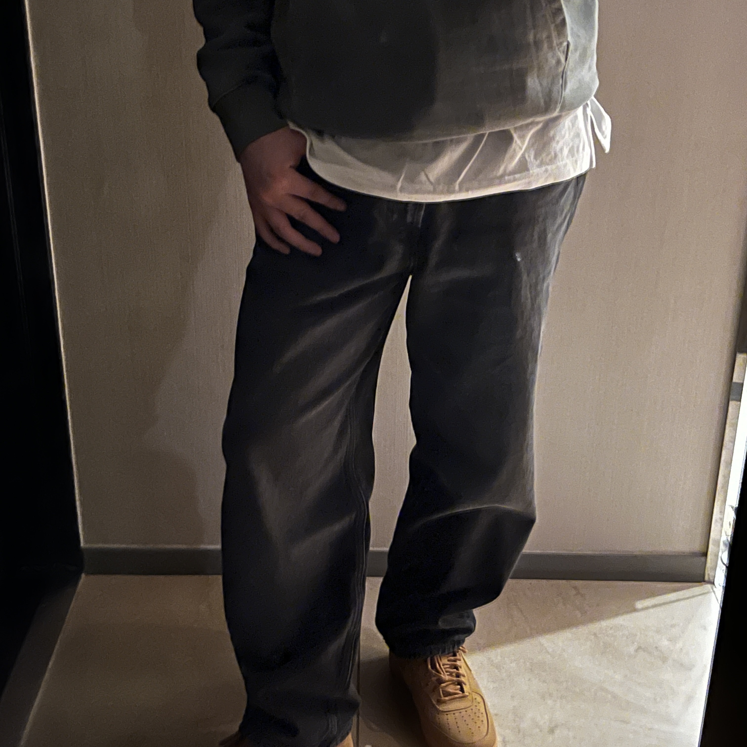Nike Air Force 1 '07 WB Flax 착용 스타일