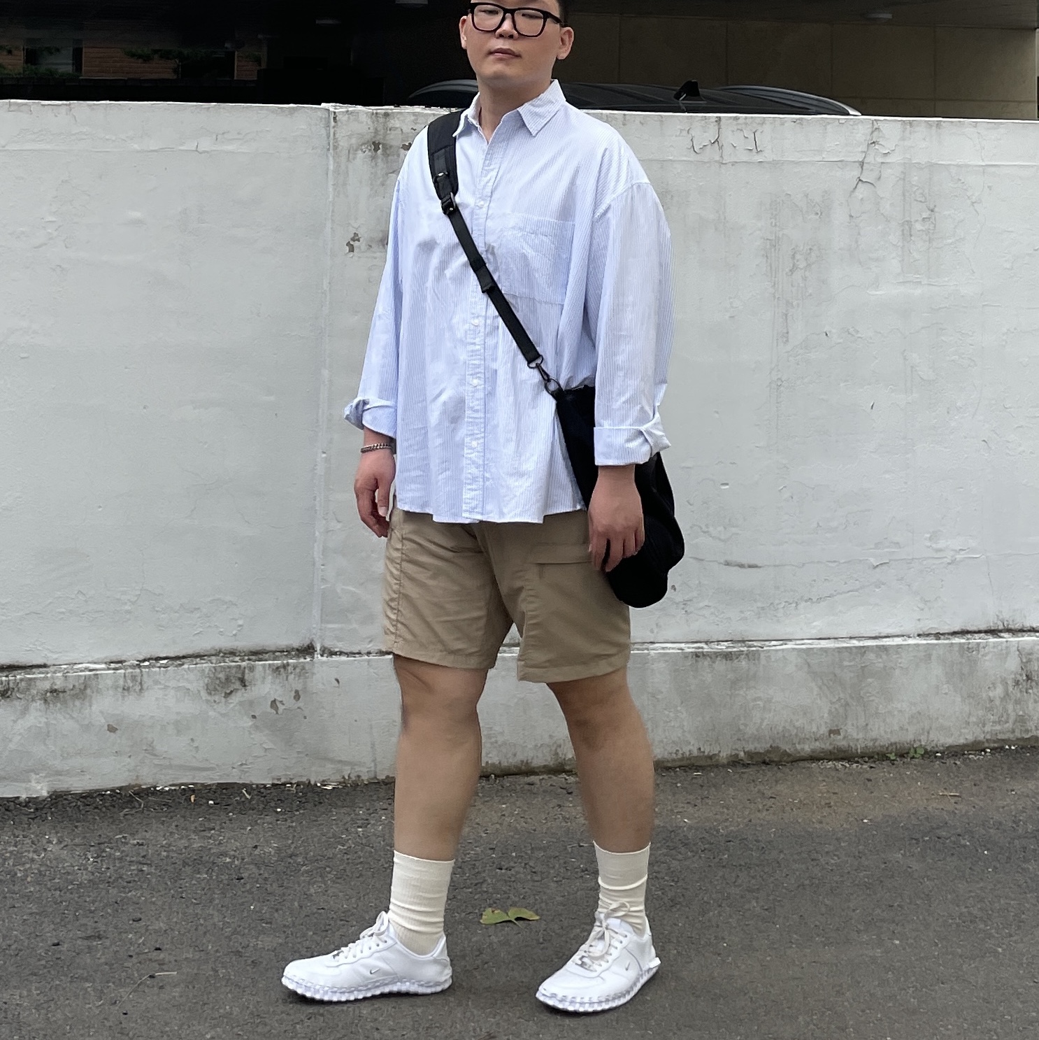 Nike x Jacquemus J Force 1 Low LX SP White 착용 스타일 - 2