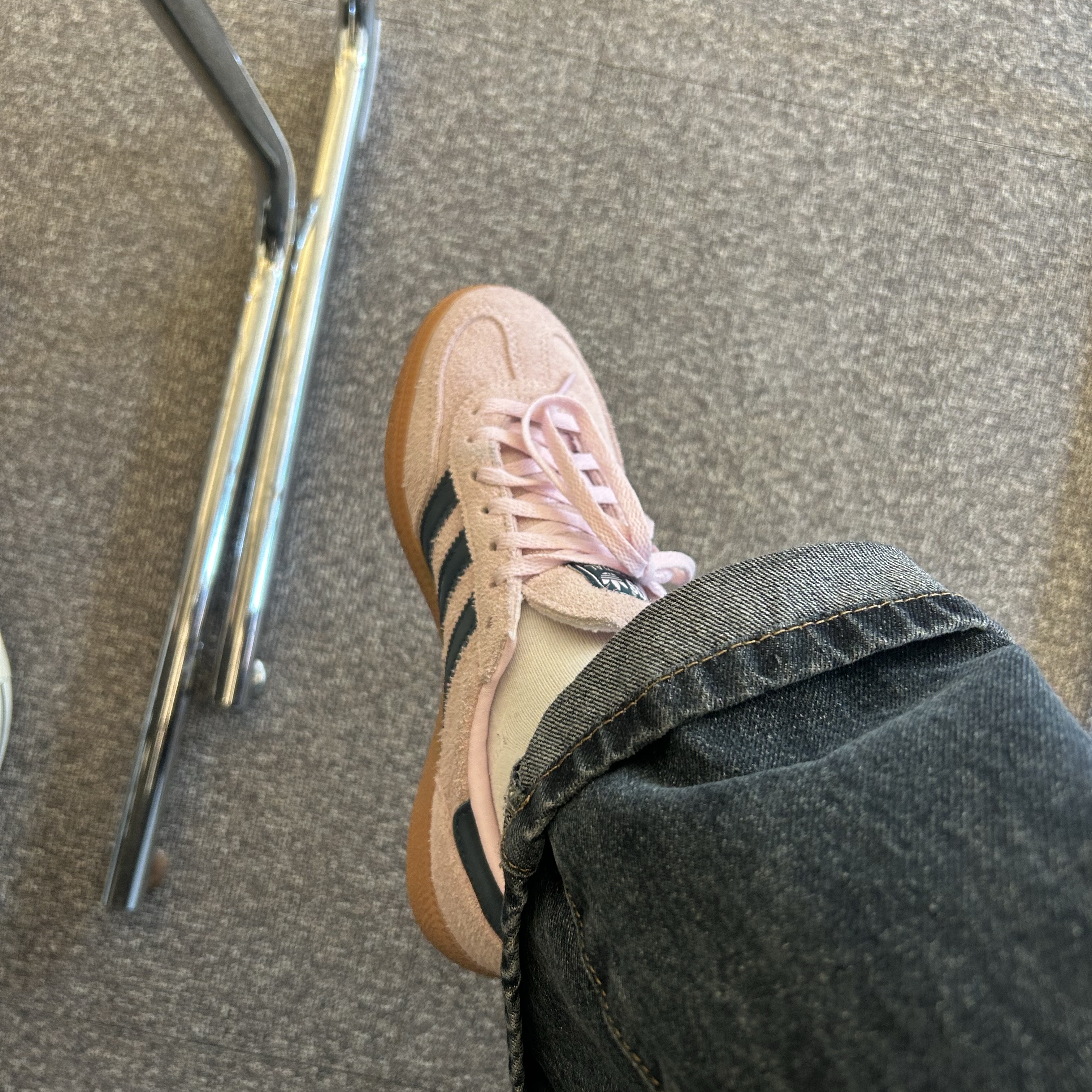(W) Adidas Spezial Handball Clear Pink 착용 스타일