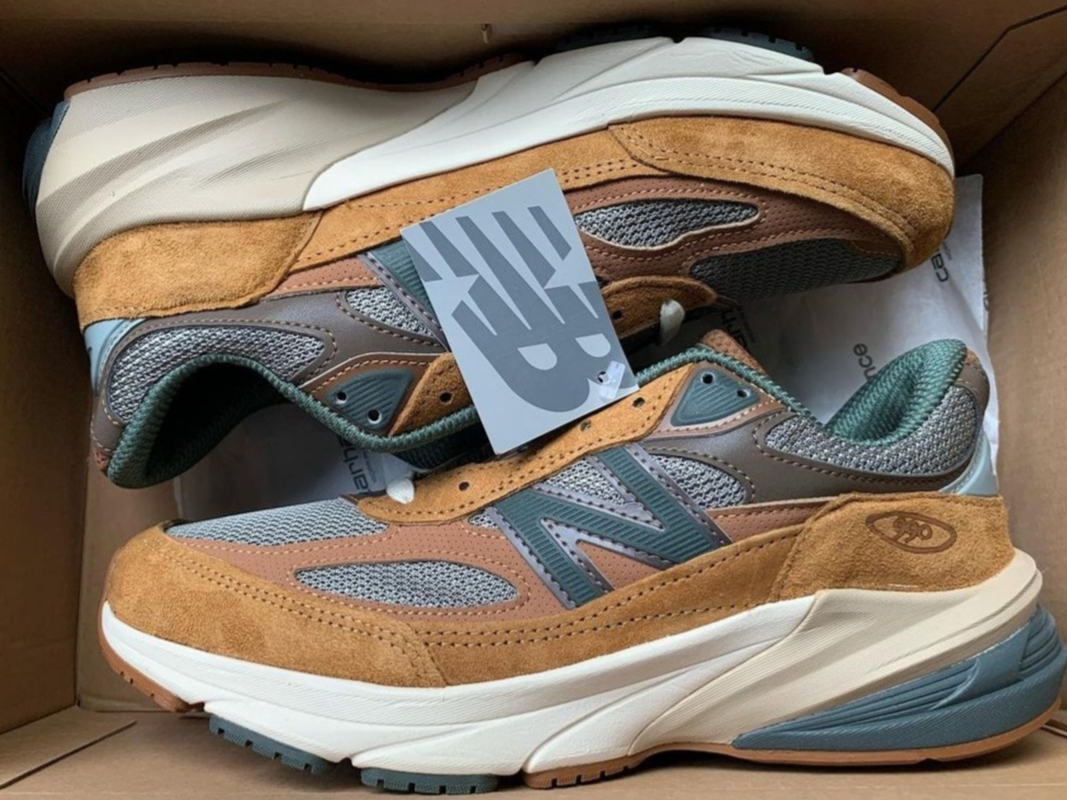 New Balance x Carhartt WIP 990v6 Made in USA Hamilton Brown Military Green 착용 스타일