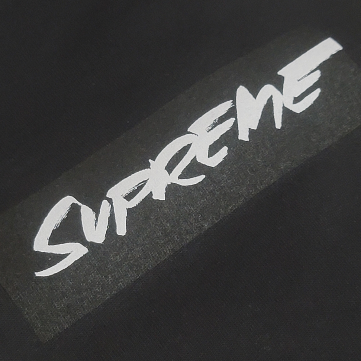 Supreme Futura Box Logo T-Shirt Black - 24SS 착용 스타일