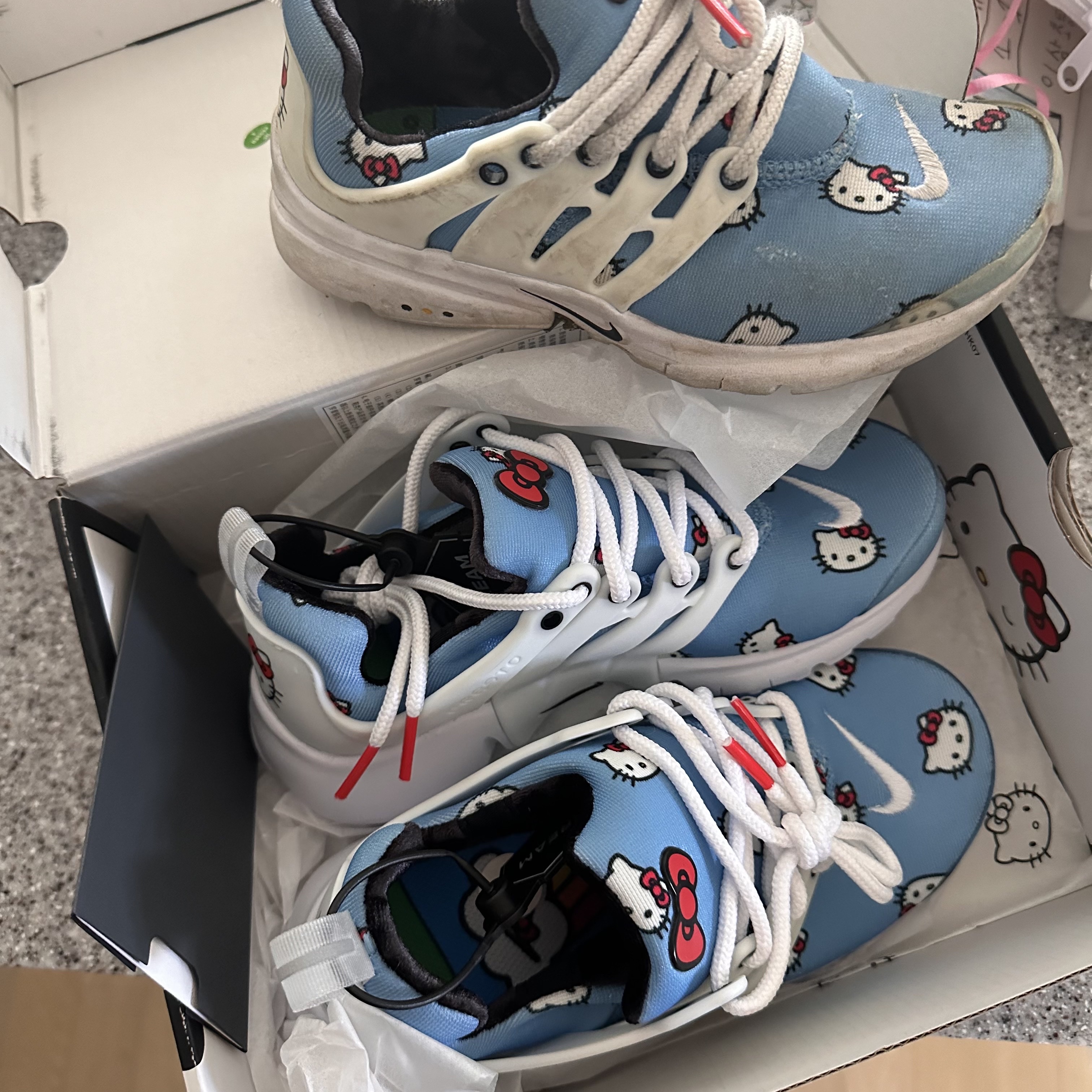 (PS) Nike x Hello Kitty Air Presto University Blue 착용 스타일
