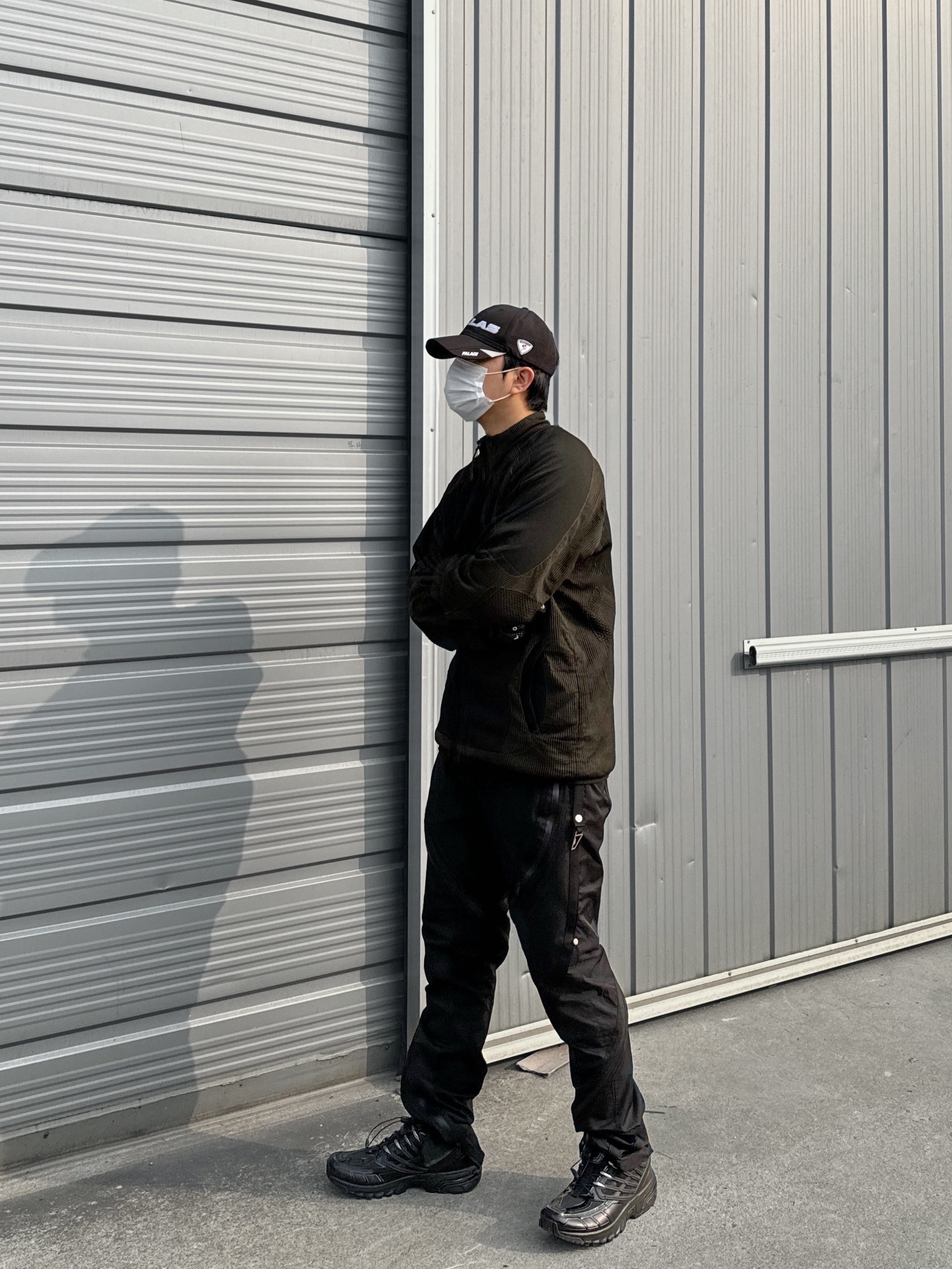 J.L-A.L Liquid Track Top Black, Salomon x MM6 Maison Margiela ACS Pro ADV Black Quiet Shade 착용 스타일 - 2