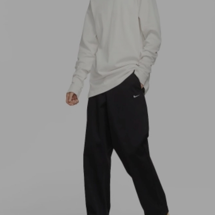 Nike NSW Long Sleeve Mockneck Shirts Phantom - Asia 착용 스타일 - 3
