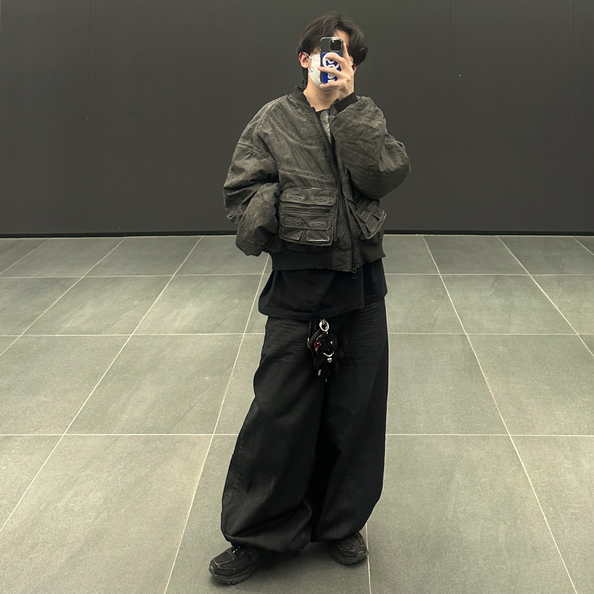 Nike x A-Cold-Wall Zoom Vomero 5 Black 착용 스타일 - 1
