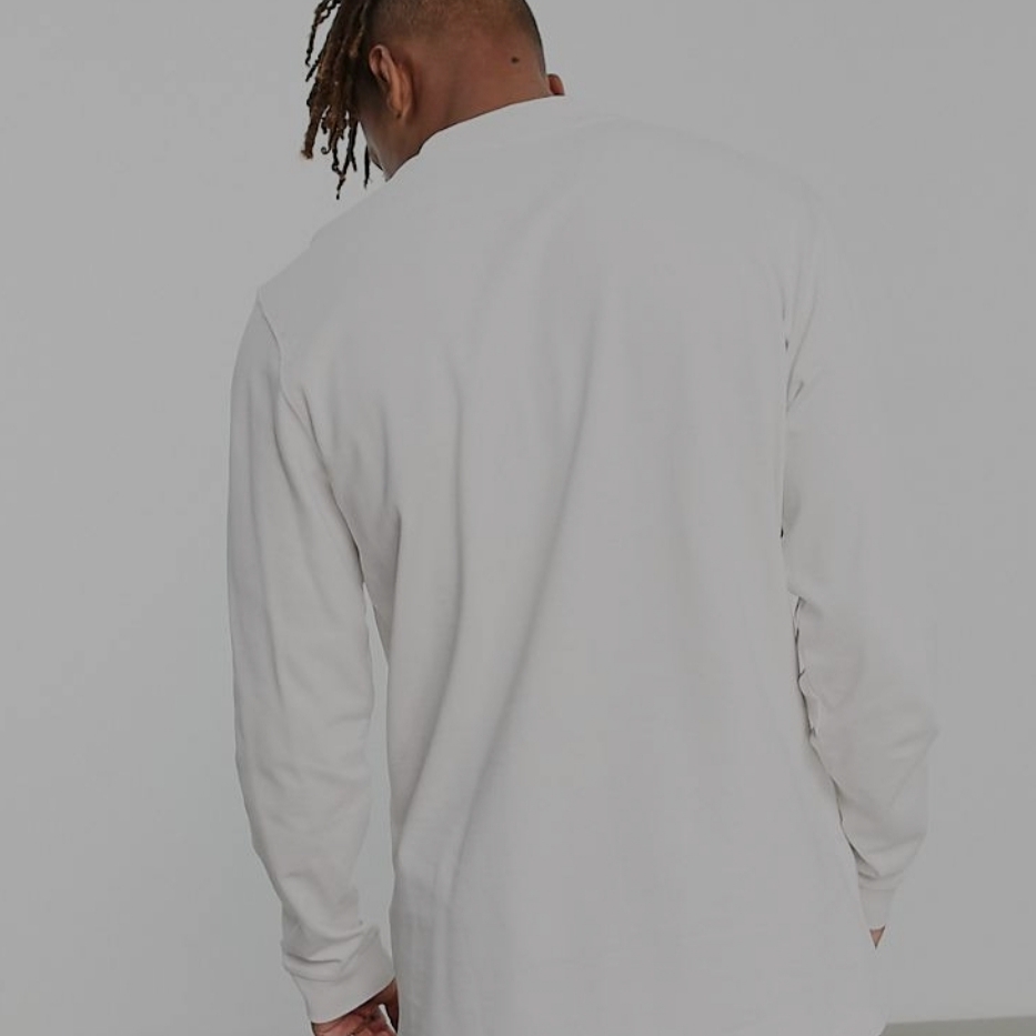 Nike NSW Long Sleeve Mockneck Shirts Phantom - Asia 착용 스타일 - 2