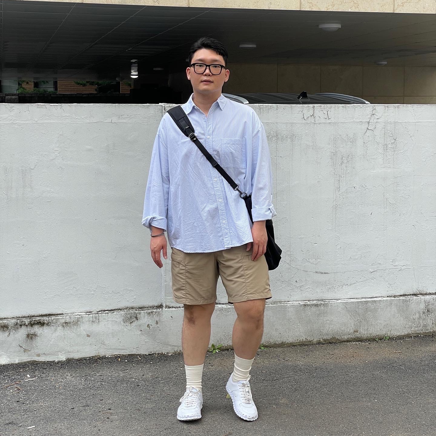 Nike x Jacquemus J Force 1 Low LX SP White 착용 스타일 - 3