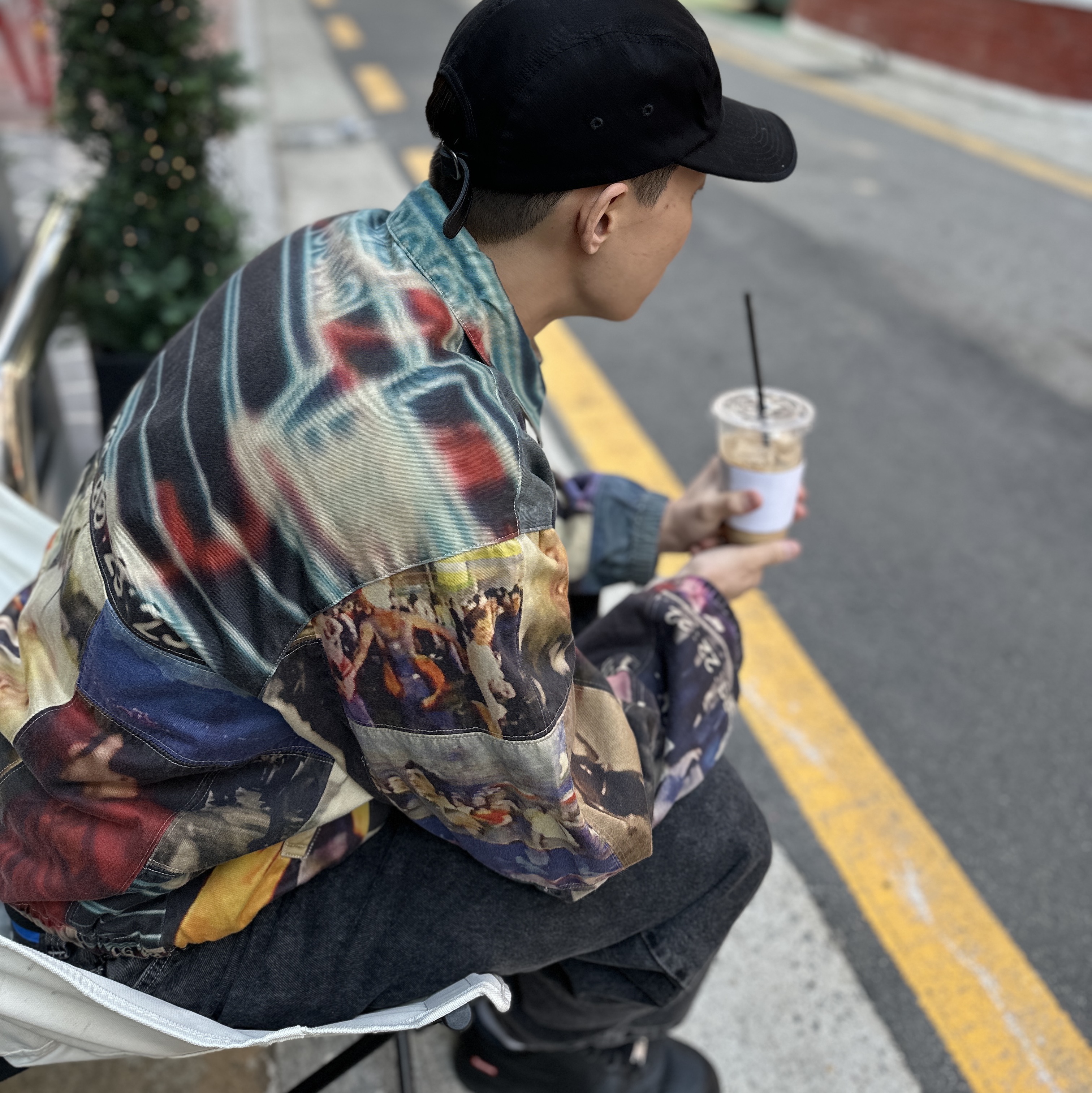 Supreme Mark Leckey Hardcore Patchwork Harrington Jacket Multicolor - 23FW, Nike x Supreme Air Force 1 Low Black 착용 스타일 - 3