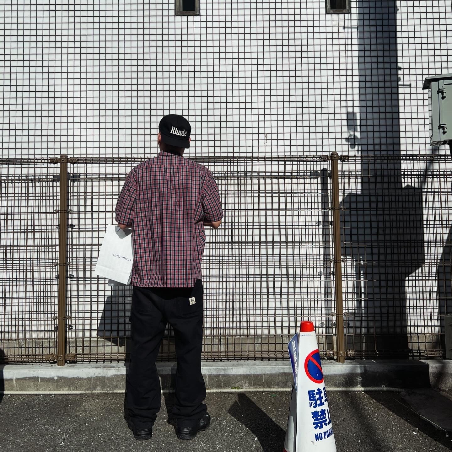 Supreme Loose Fit Mini Plaid S/S Shirt Black - 24SS, Nike x Comme des Garcons Homme Plus Air Foamposite One Black 착용 스타일 - 2
