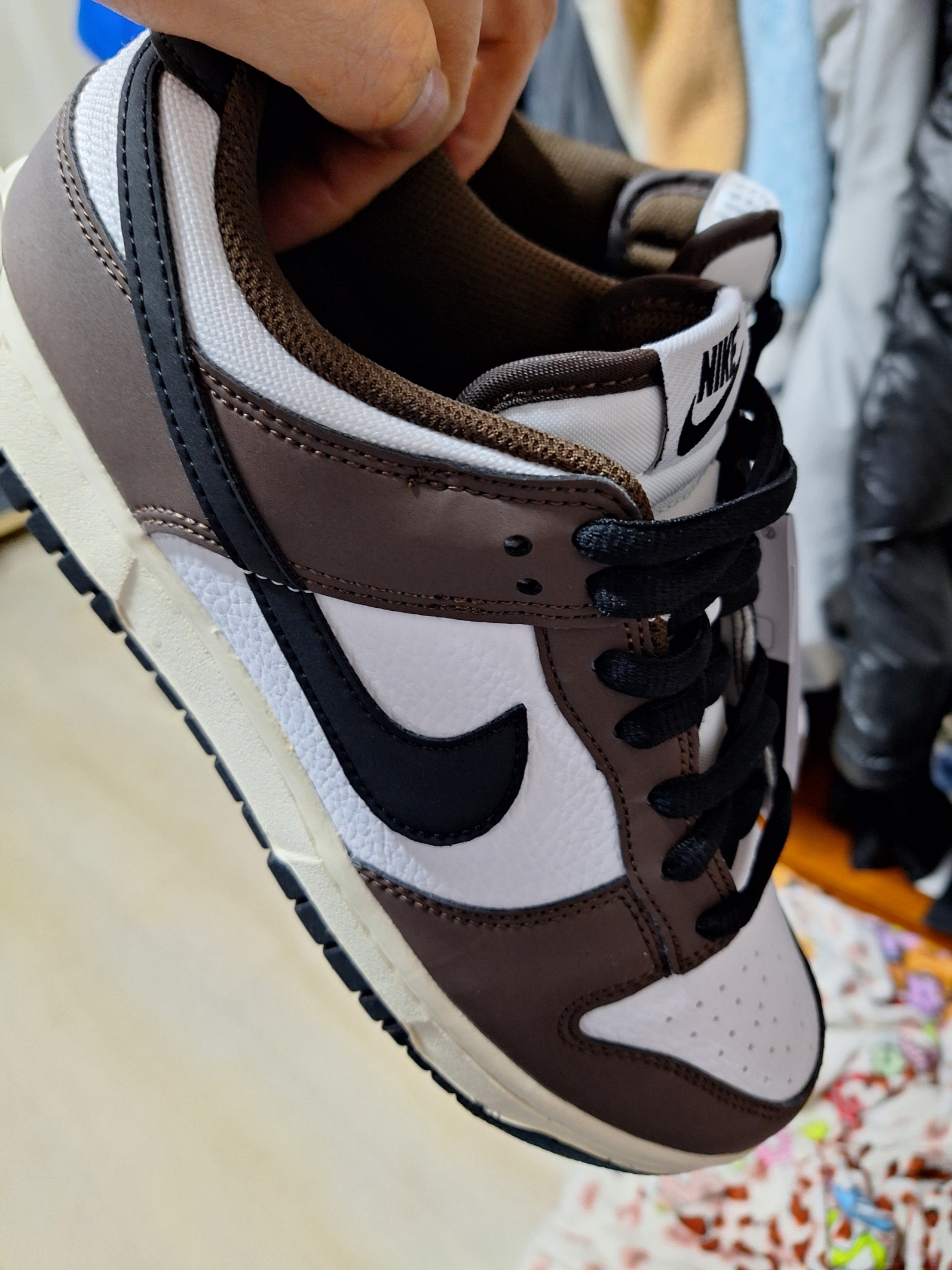 Nike Dunk Low Retro Next Nature Baroque Brown White 착용 스타일