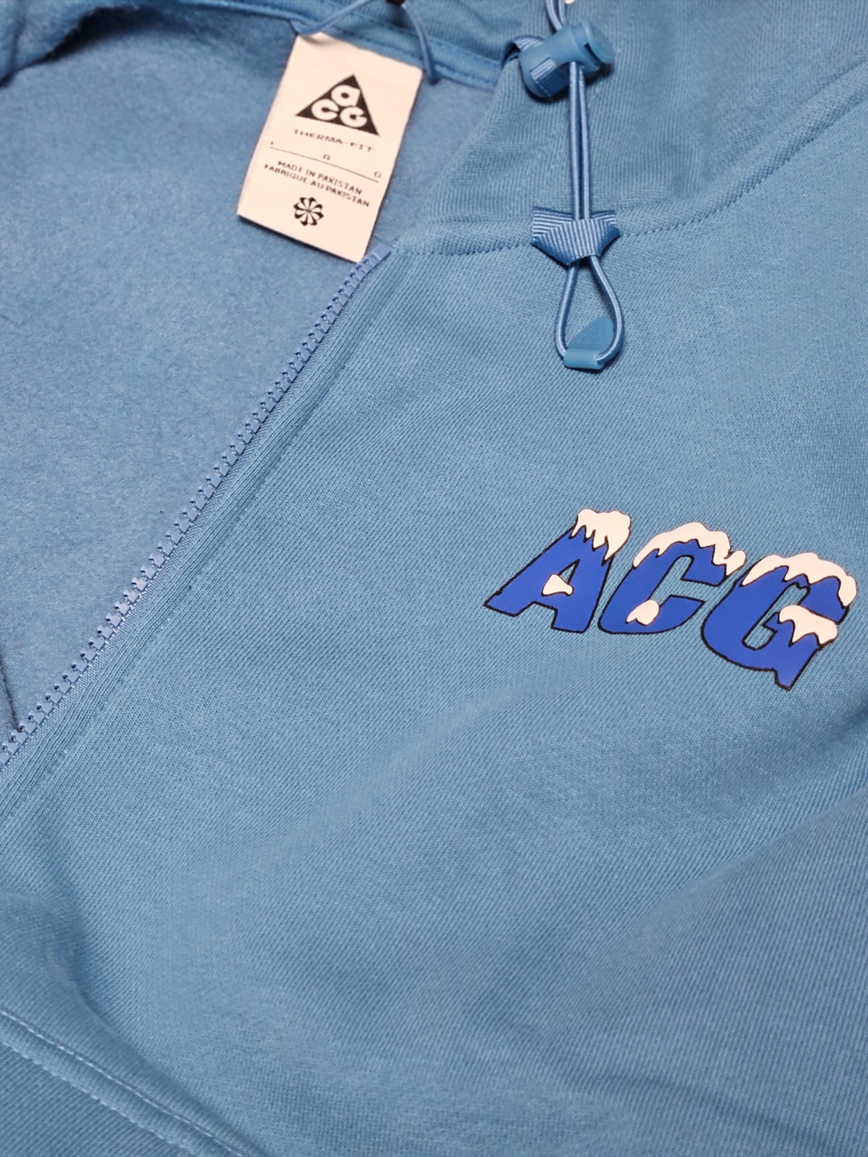 Nike ACG Therma-Fit Full Zip Graphic Hoodie Dutch Blue 착용 스타일 - 7