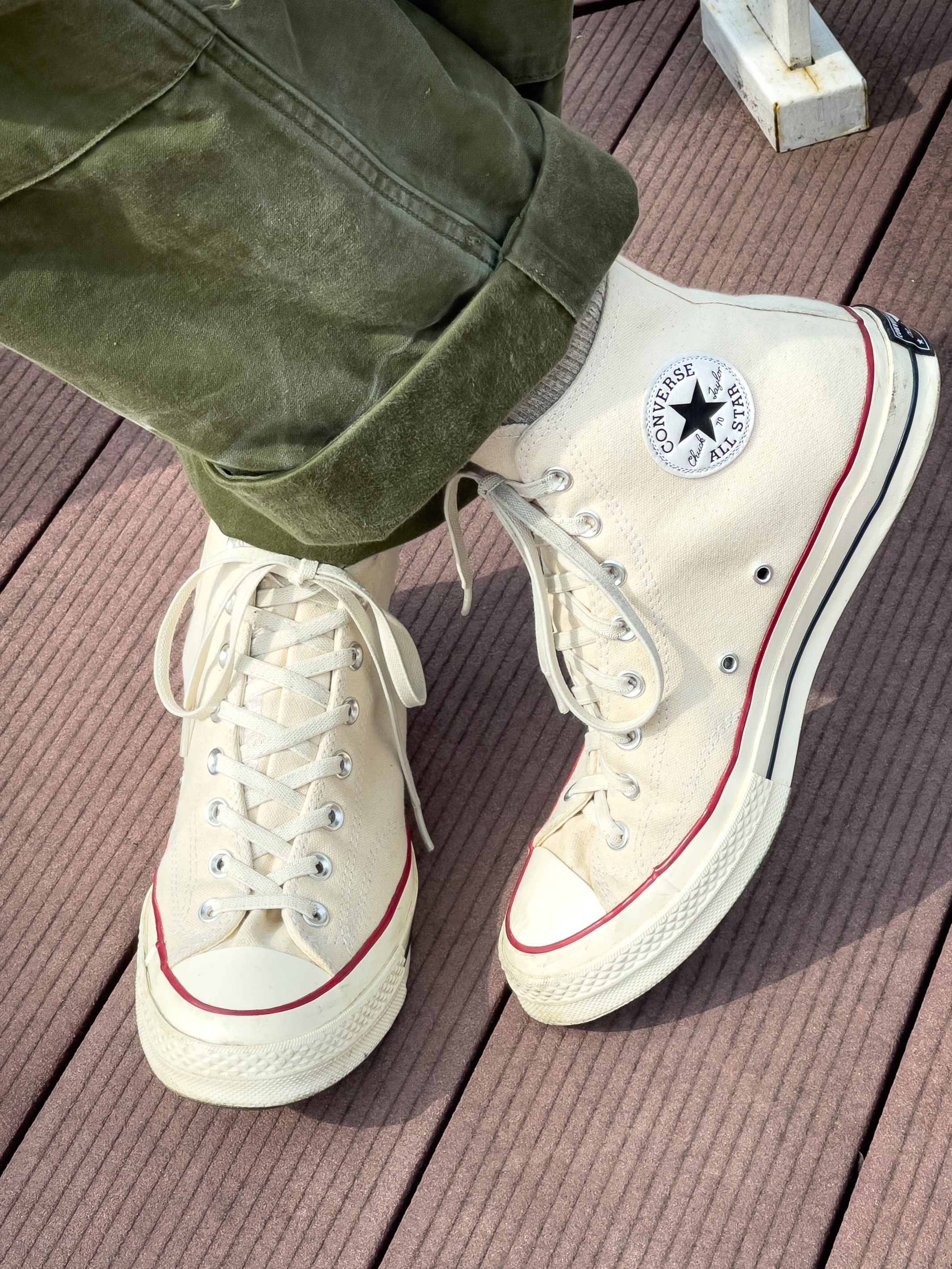 Converse Chuck 70 High Parchment, Converse Chuck 70 High Parchment 착용 스타일 - 4