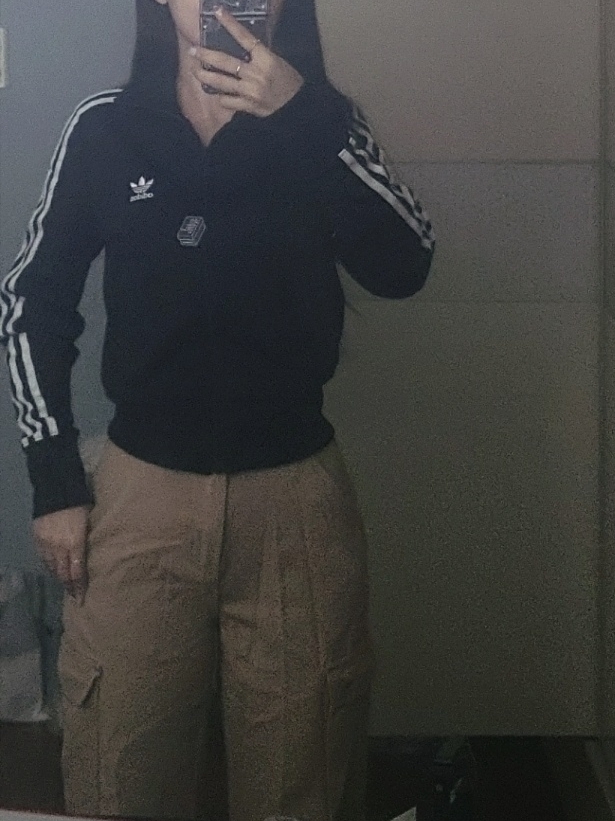 (W) Adidas Adicolor Classic Firebird Track Top Black - KR Sizing 착용 스타일 - 2