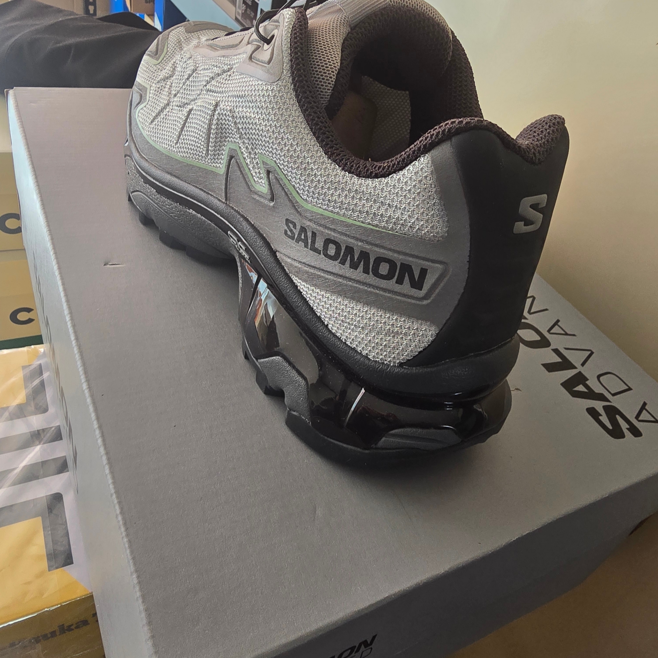 Salomon XT-Slate ADV Metal Gray Flannel 착용 스타일 - 2