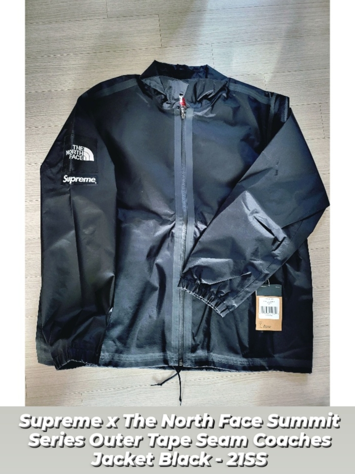 Supreme x The North Face Summit Series Outer Tape Seam Coaches Jacket Black - 21SS, Supreme x The North Face Trekking Convertible Jacket Stone - 22SS 착용 스타일 - 2