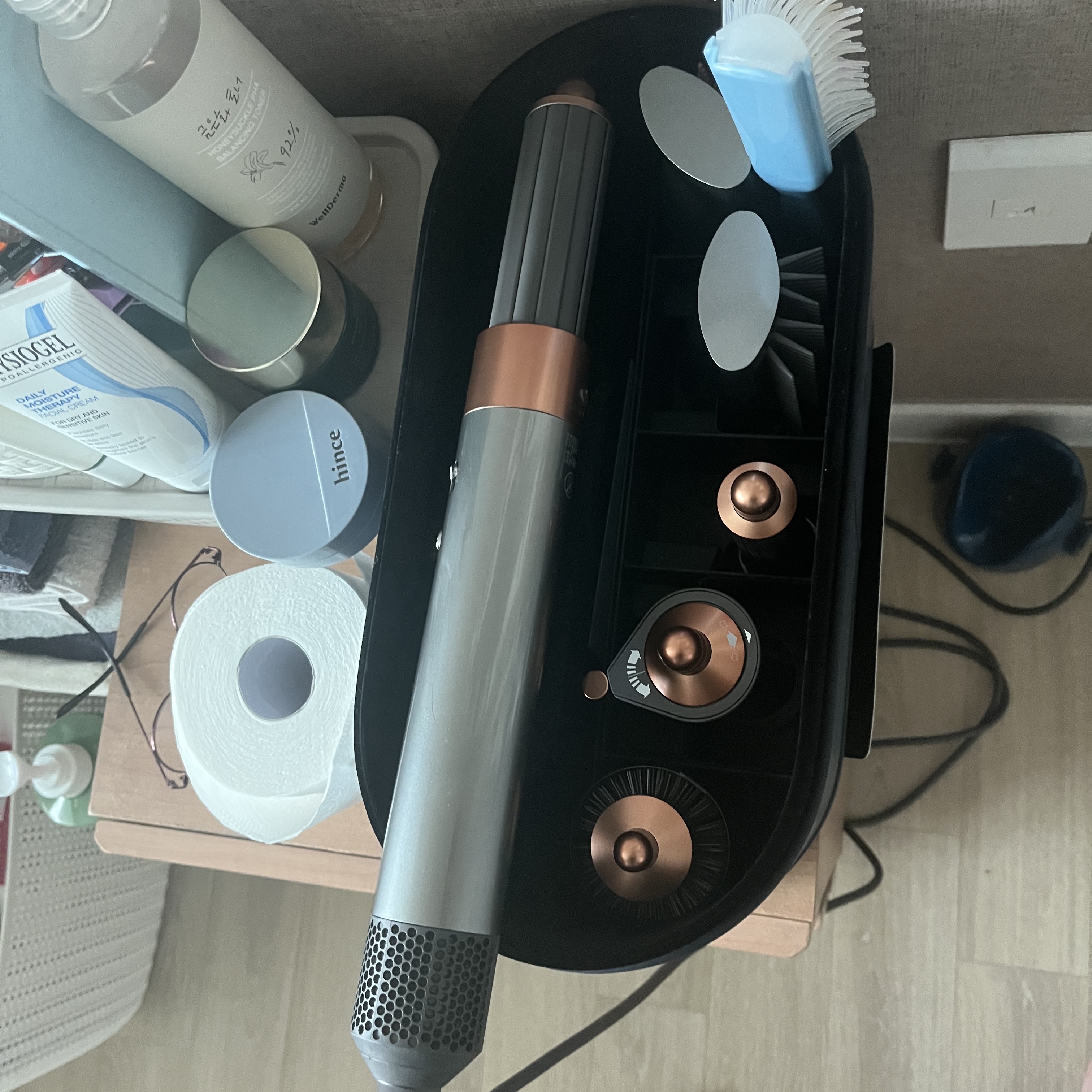 Dyson Airwrap Multi Styler Complete Nickel Copper (Korean Ver.) 착용 스타일