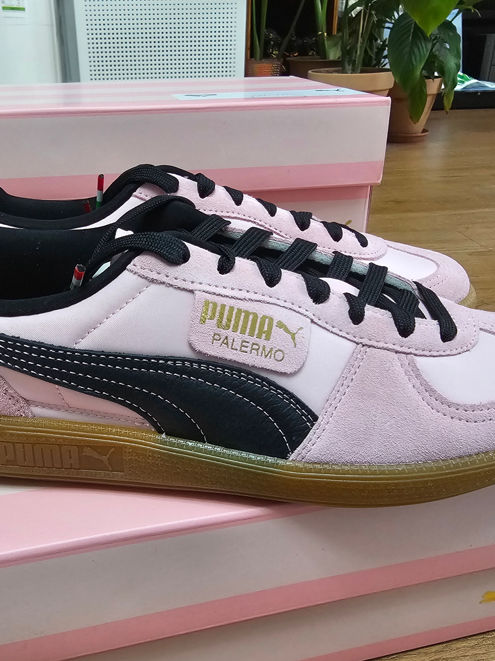 Puma x Palermo F.C. Sneakers Bright Pink Black 착용 스타일 - 1