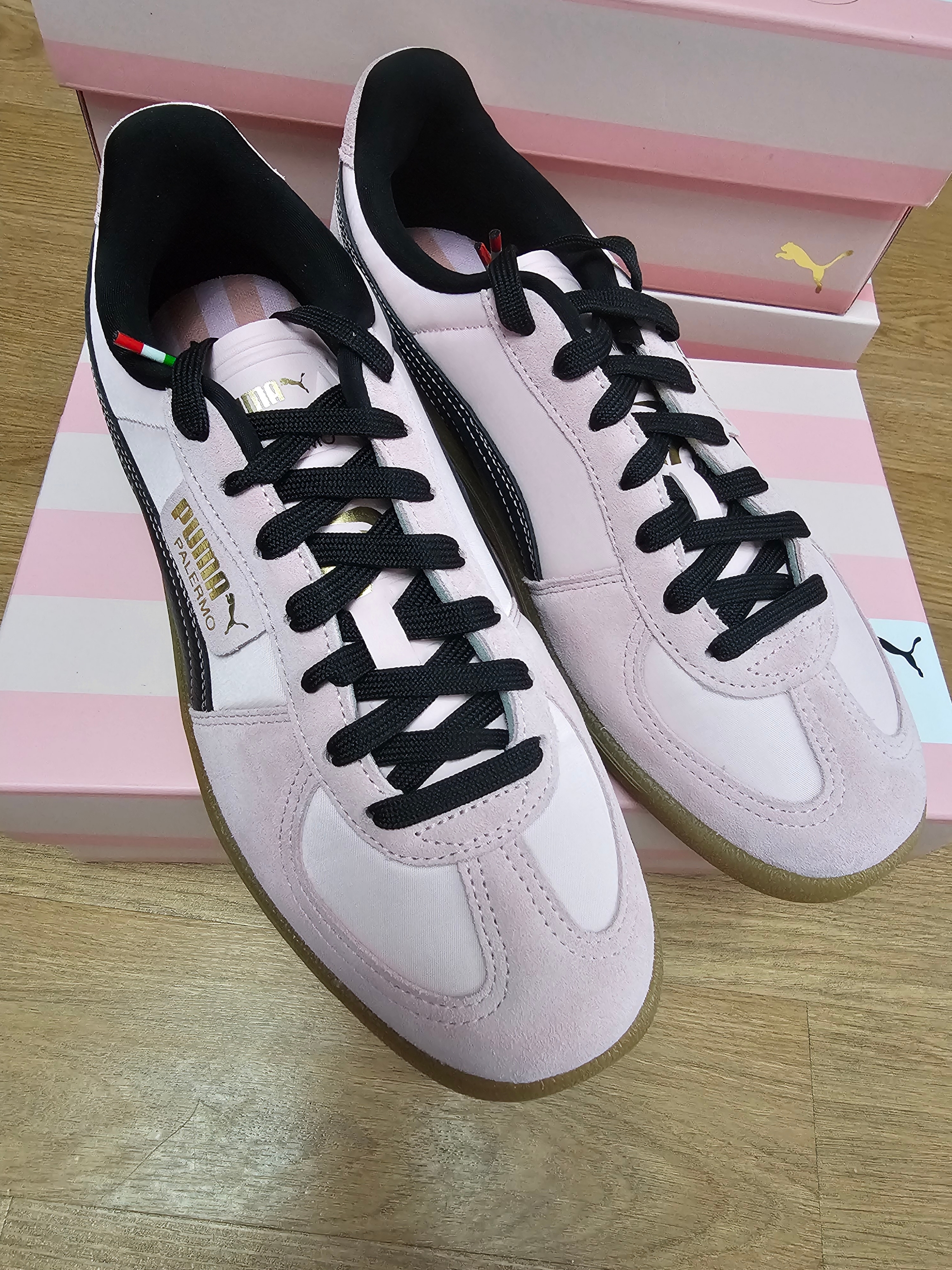 Puma x Palermo F.C. Sneakers Bright Pink Black 착용 스타일 - 2