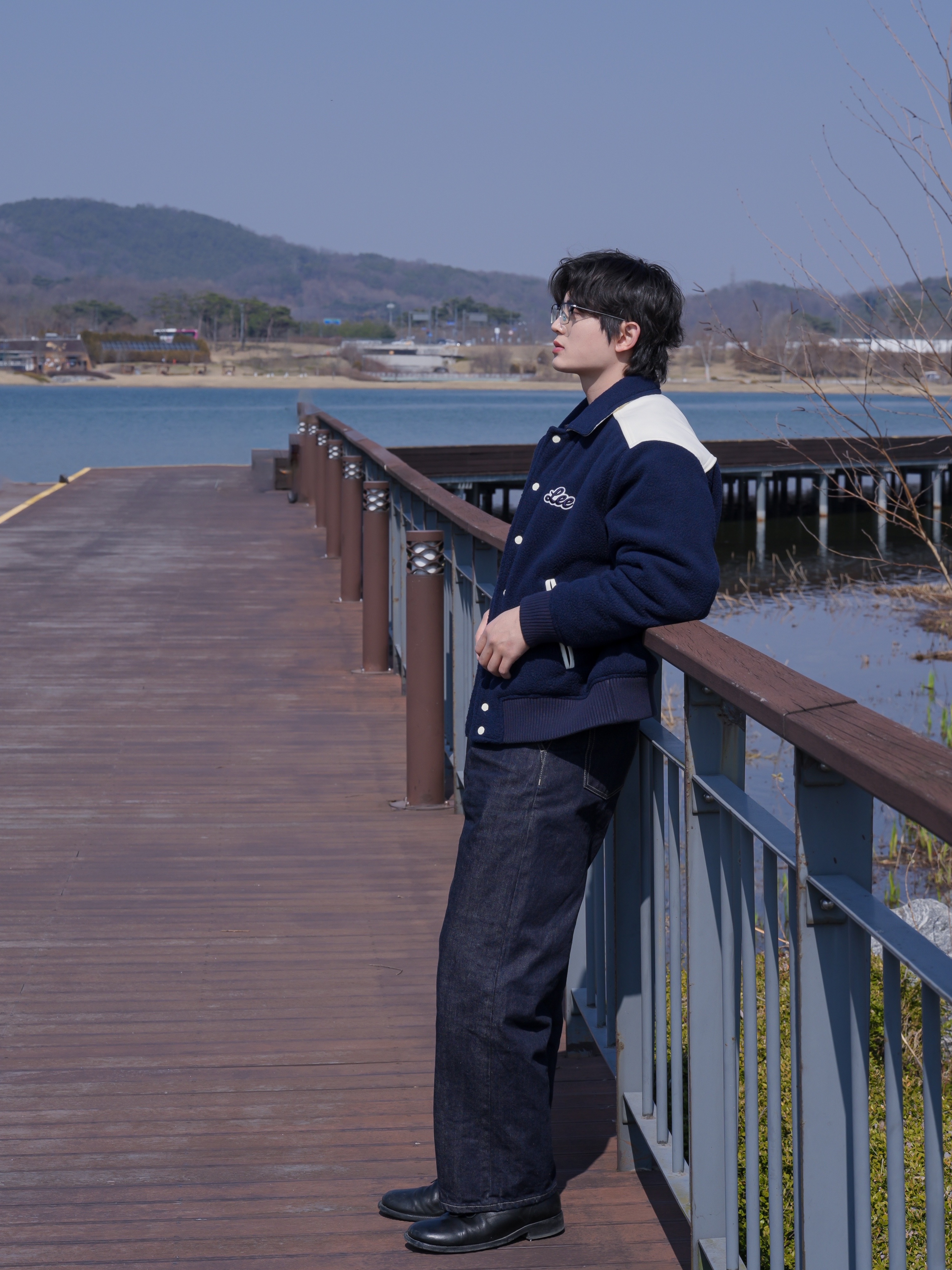 Kinchi Grainy - 547 (a) Black 착용 스타일 - 3