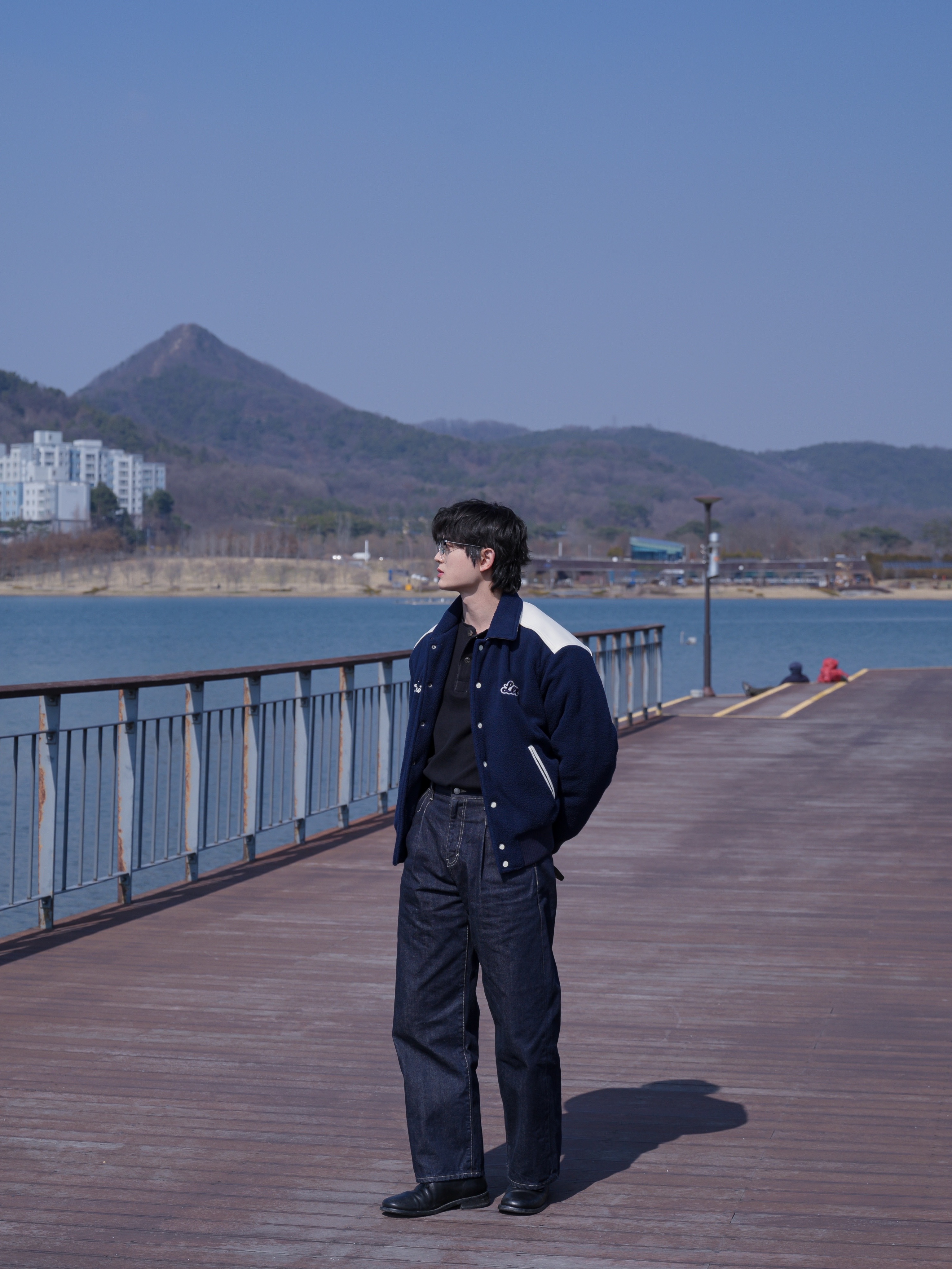 Kinchi Grainy - 547 (a) Black 착용 스타일 - 1
