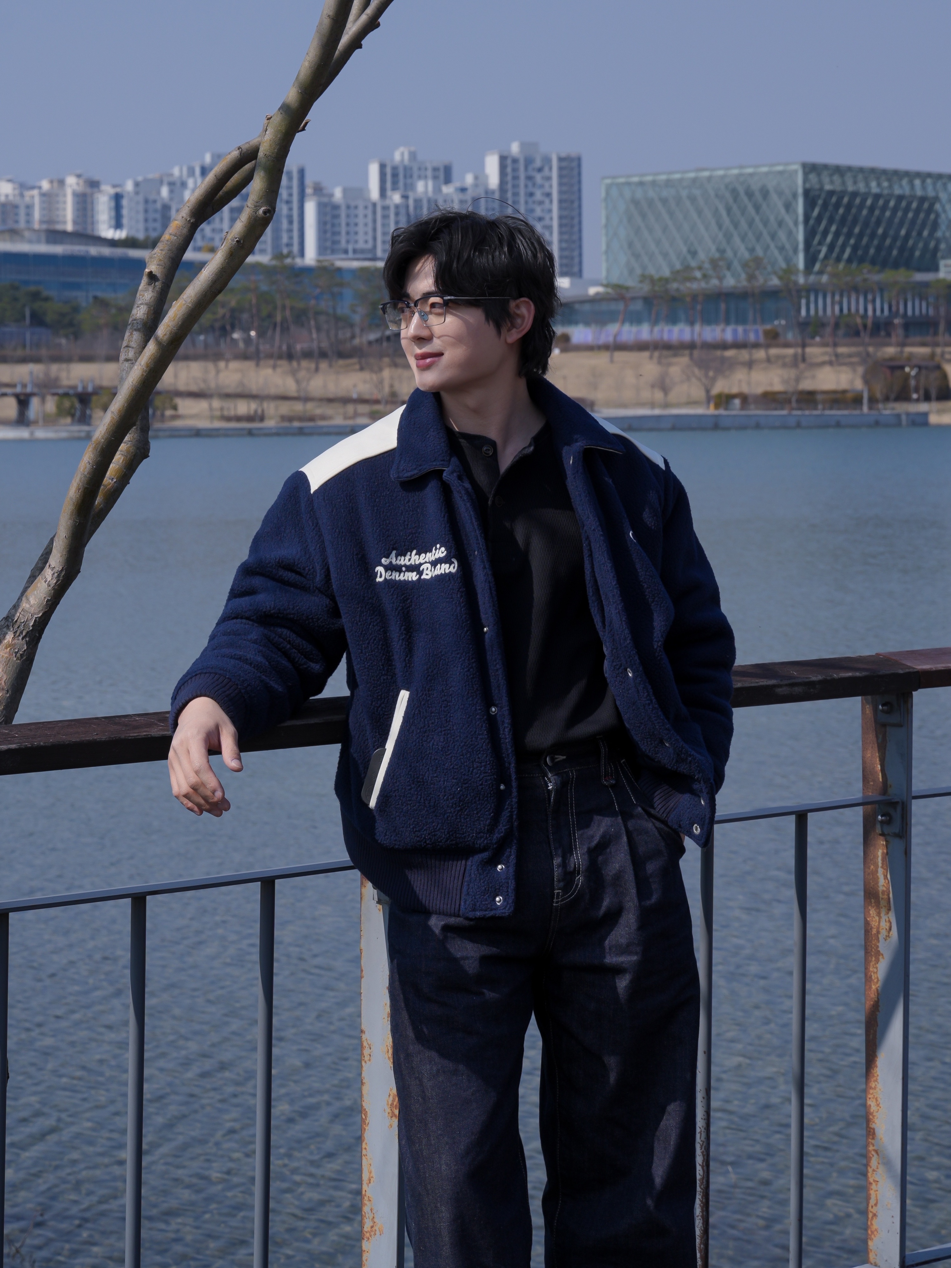 Kinchi Grainy - 547 (a) Black 착용 스타일 - 2