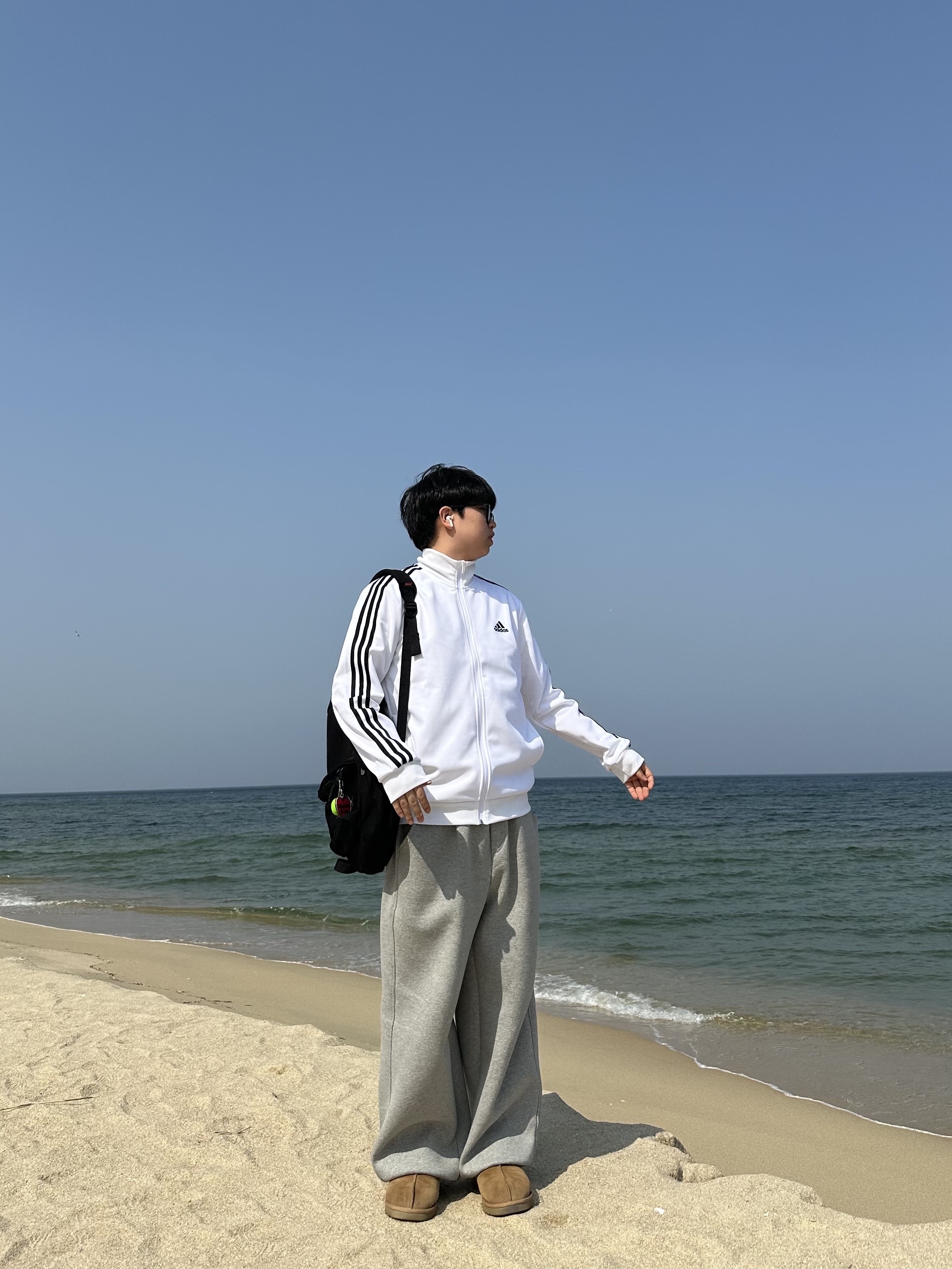 Adidas Originals Beckenbauer Track Top Bliss - KR Sizing 착용 스타일 - 2