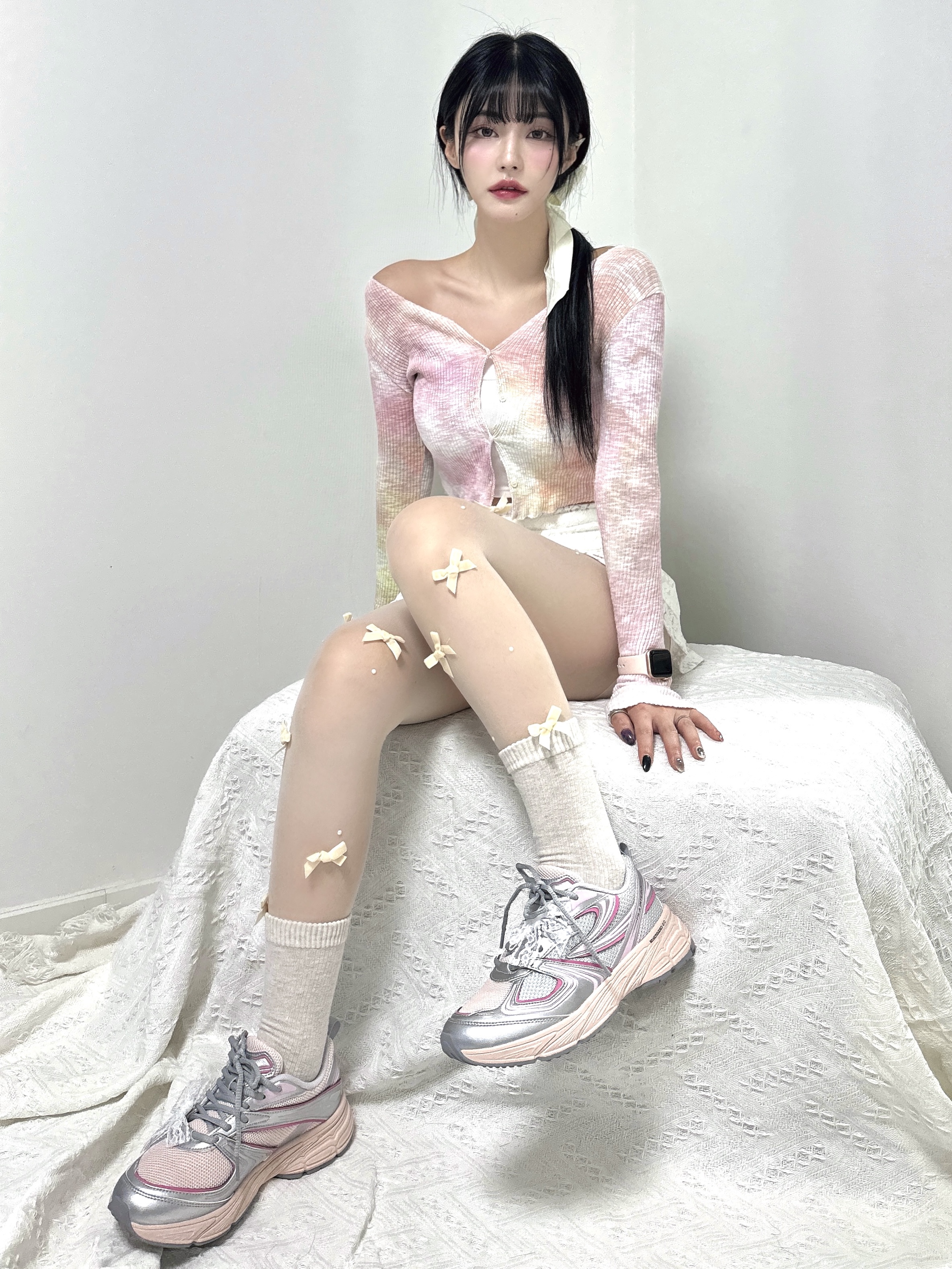 Fila Interun Pink Blossom 착용 스타일 - 1
