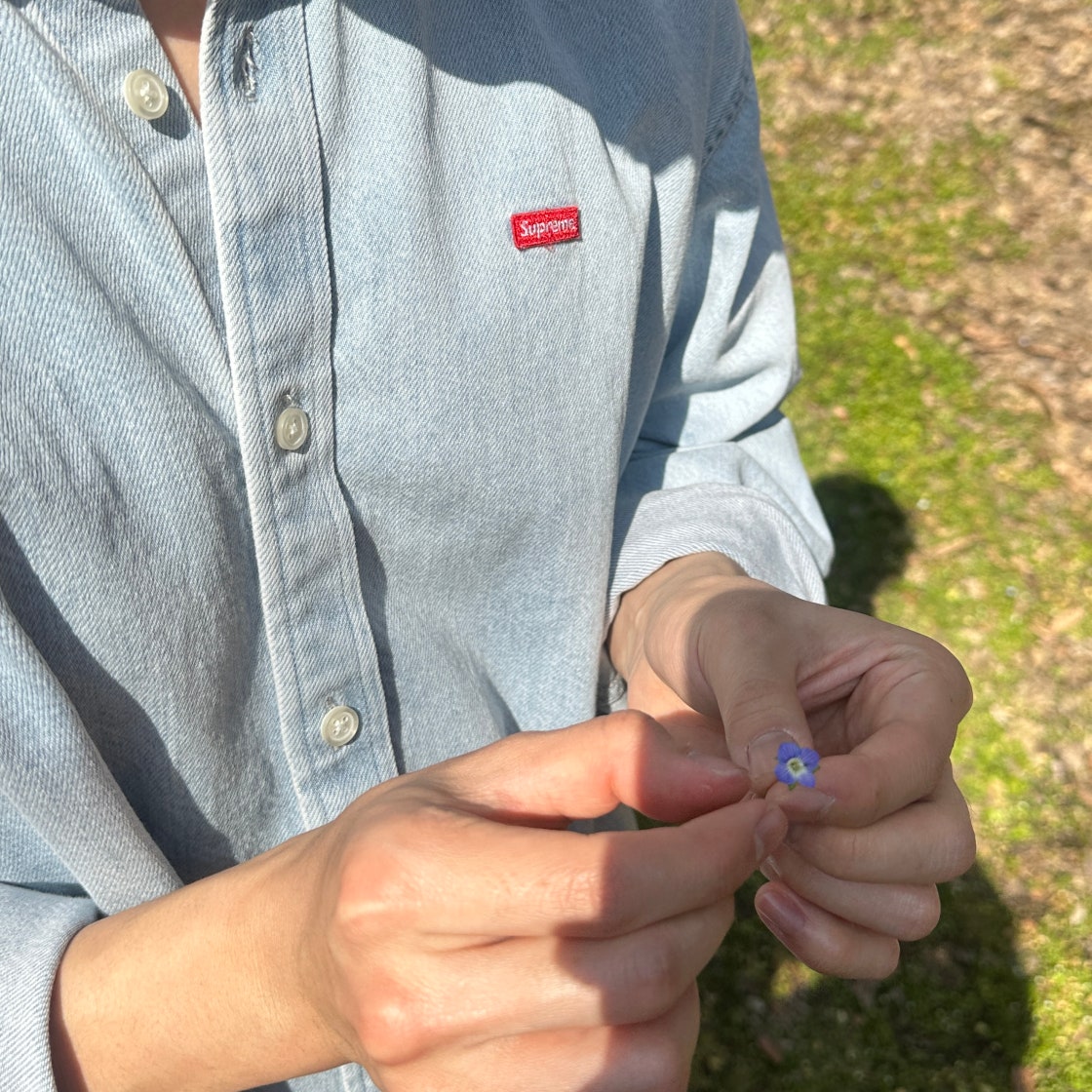 Supreme Small Box Shirt Washed Blue Mサイズ Supreme Small Box long