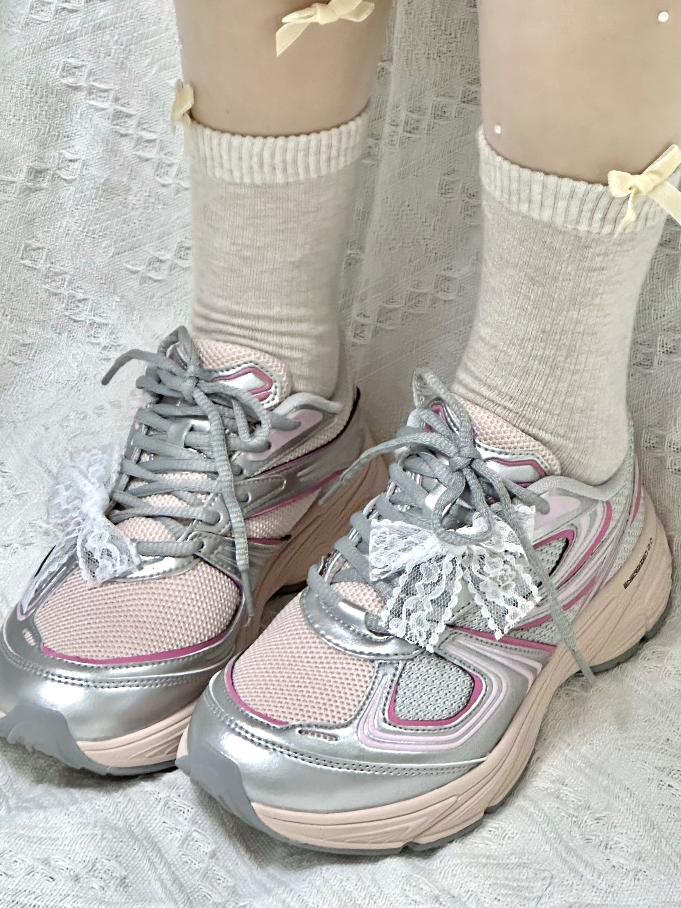 Fila Interun Pink Blossom 착용 스타일 - 2