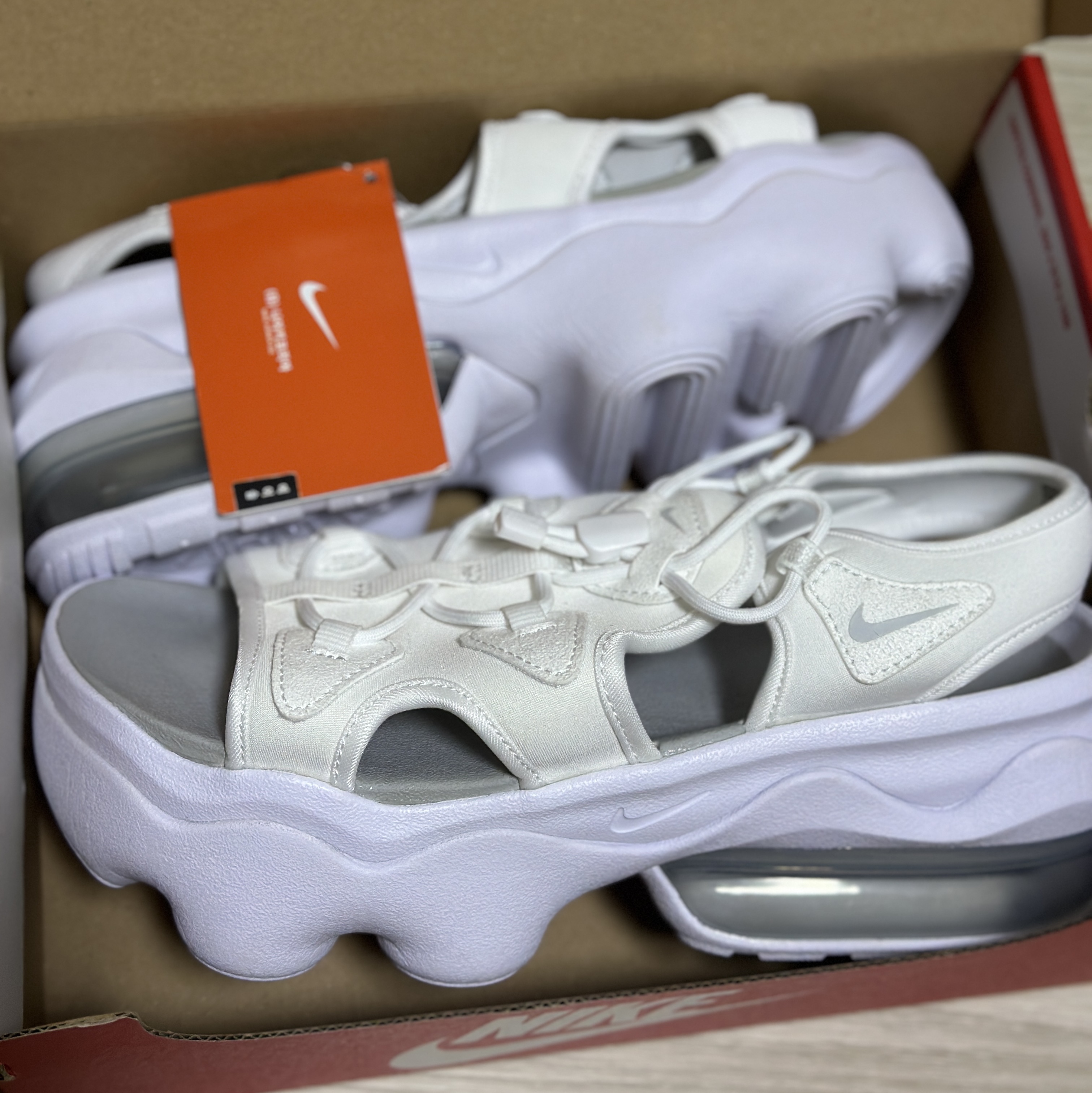 (W) Nike Air Max Koko Sandal White 착용 스타일
