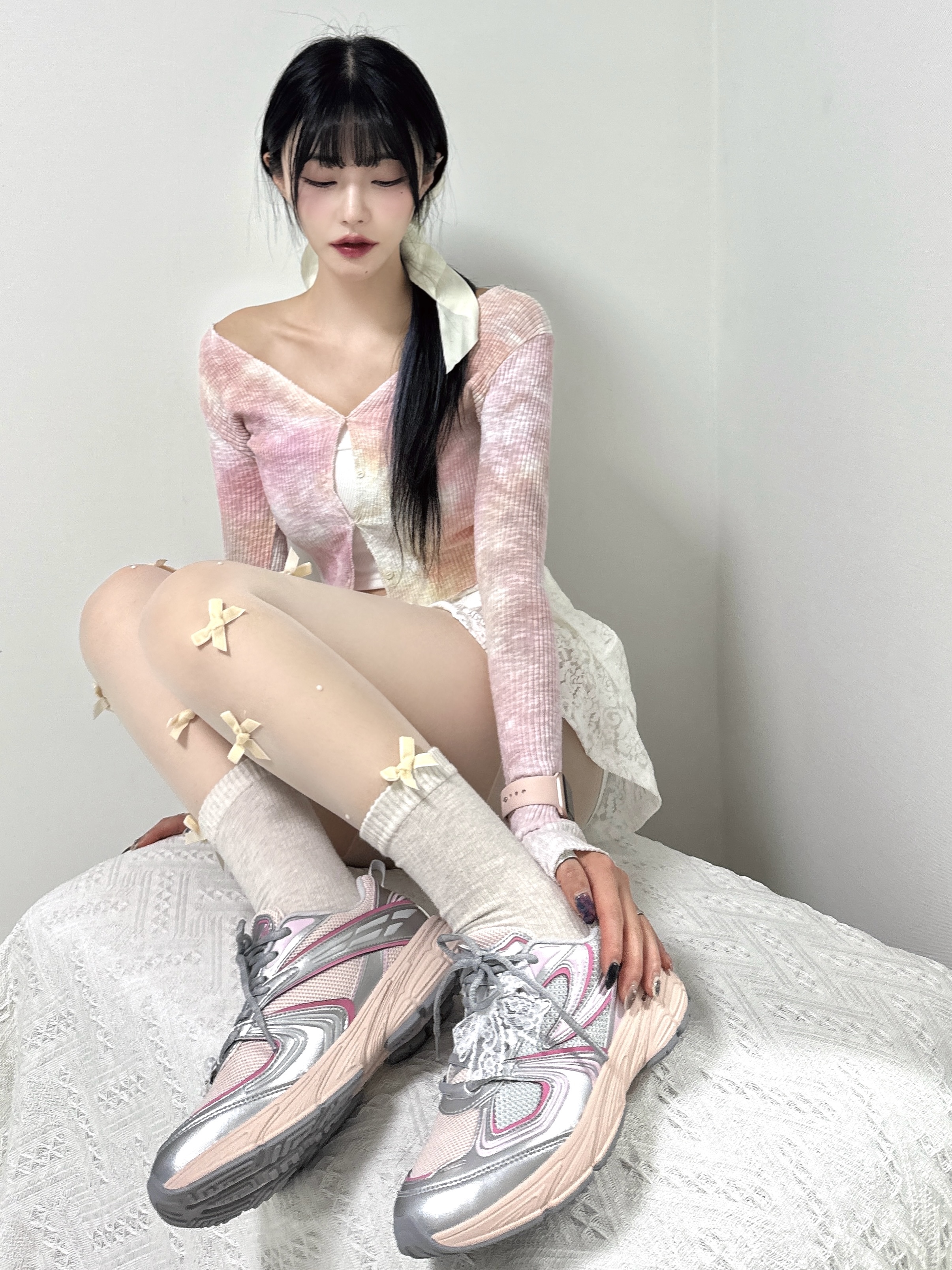 Fila Interun Pink Blossom 착용 스타일 - 3