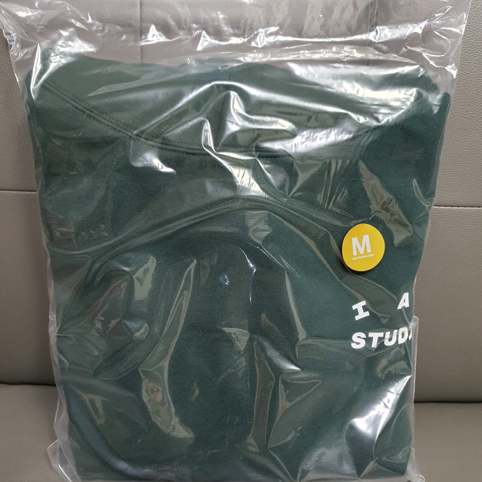 IAB Studio Hoodie Deep Green 착용 스타일